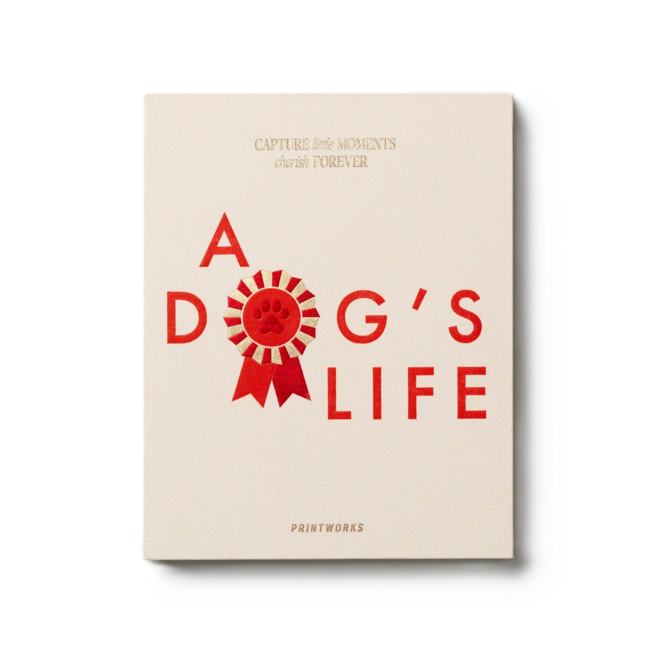Diary A DOG'S LIFE beige with red