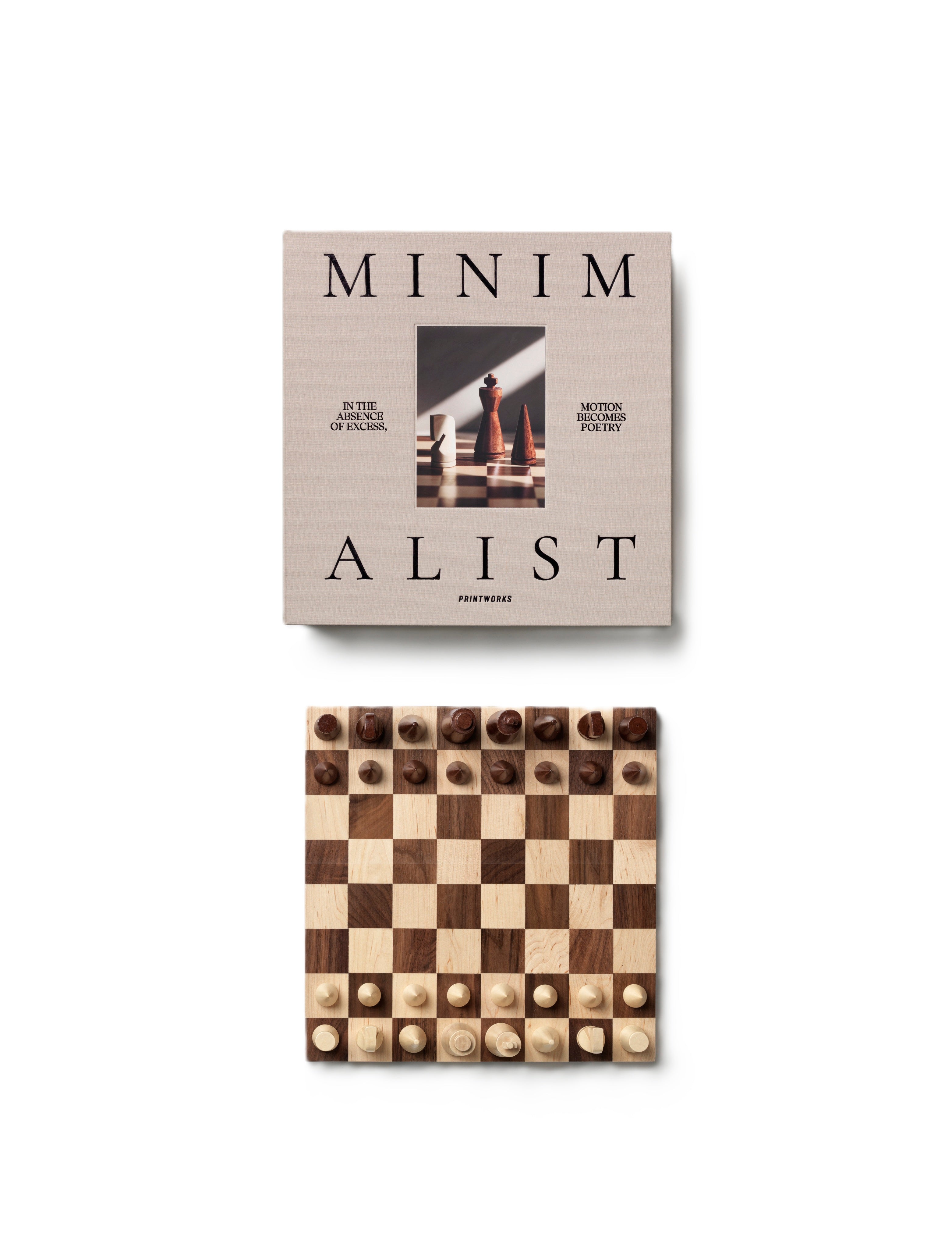 Sada na hru šachy MINIMALIST CHESS drevo