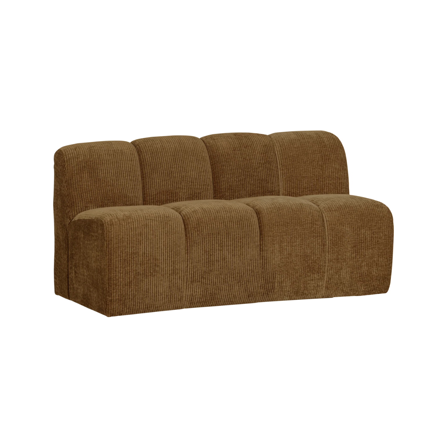 MOJO modular sofa - 3-seater element dark honey corduroy