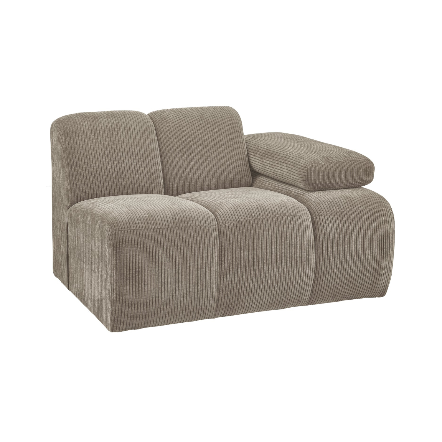 MOJO modular sofa - right element dark sandy corduroy