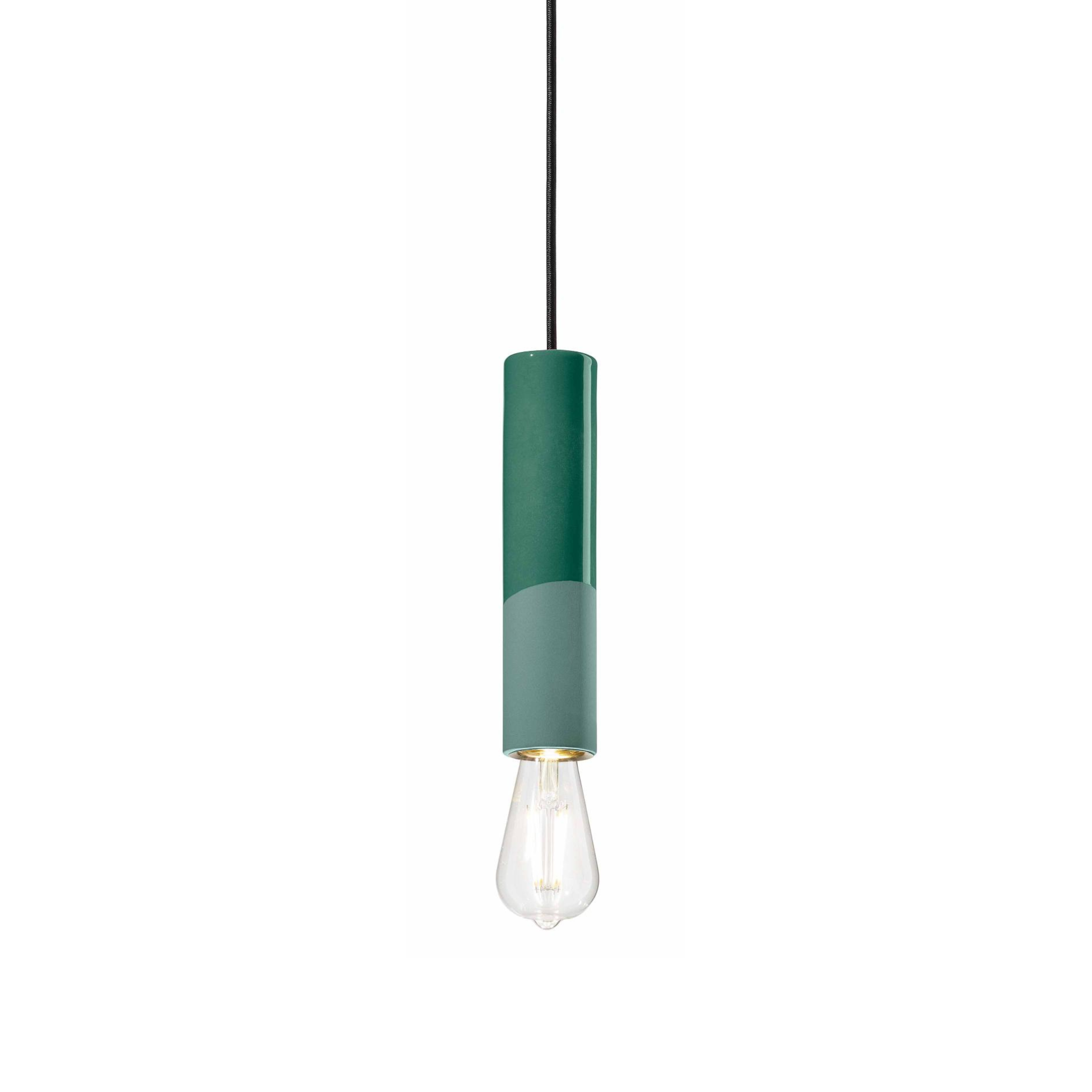 Závesná keramická lampa PI šalviová zelená