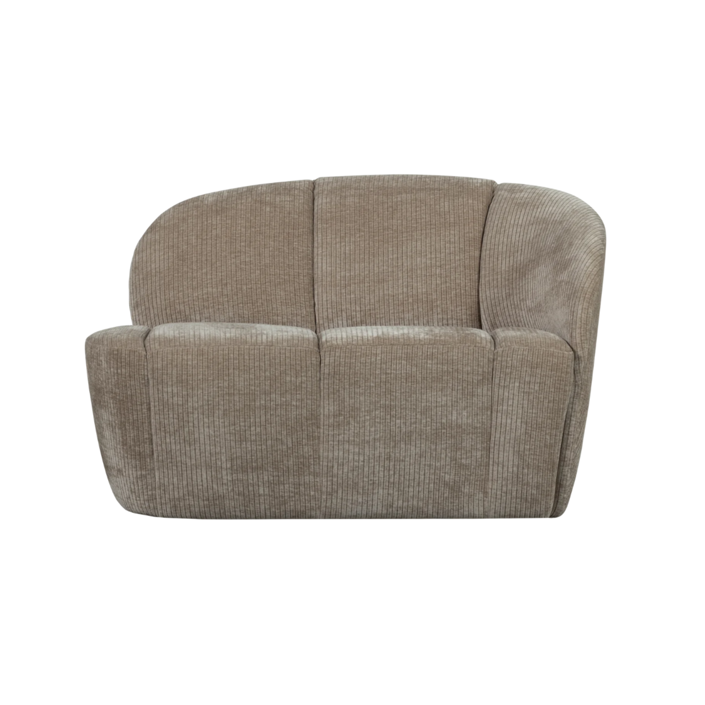 Sofa prawostronna 2-osobowa MOJO ciemny piaskowy sztruks