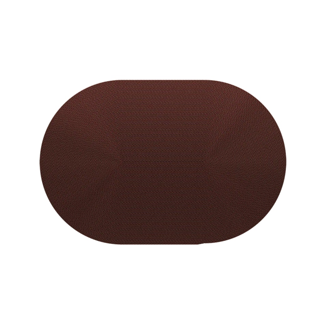 Dywan owalny zewnętrzny NAMI bordowy