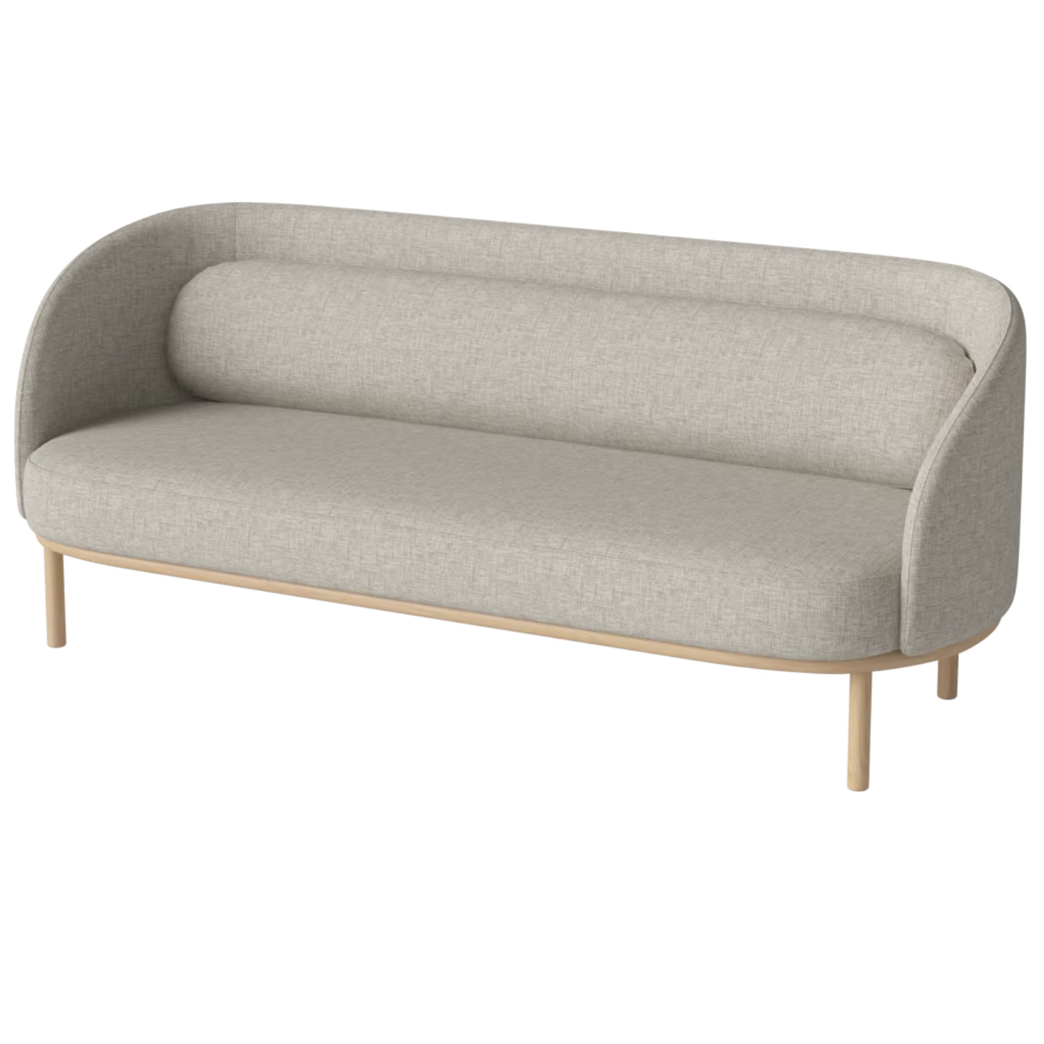 Sofa 3-osobová FUUGA s podstavou z bieleného dubového dreva