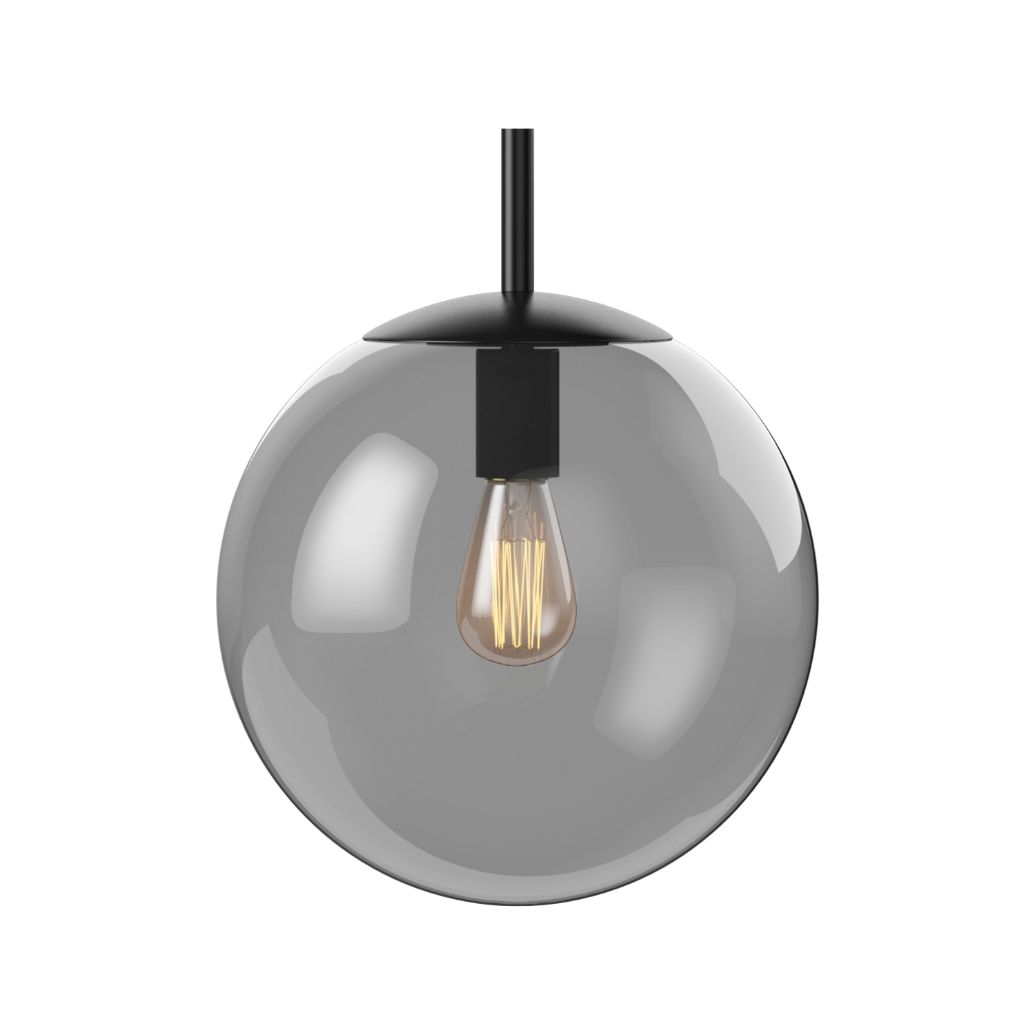Závesná lampa ORB čierna