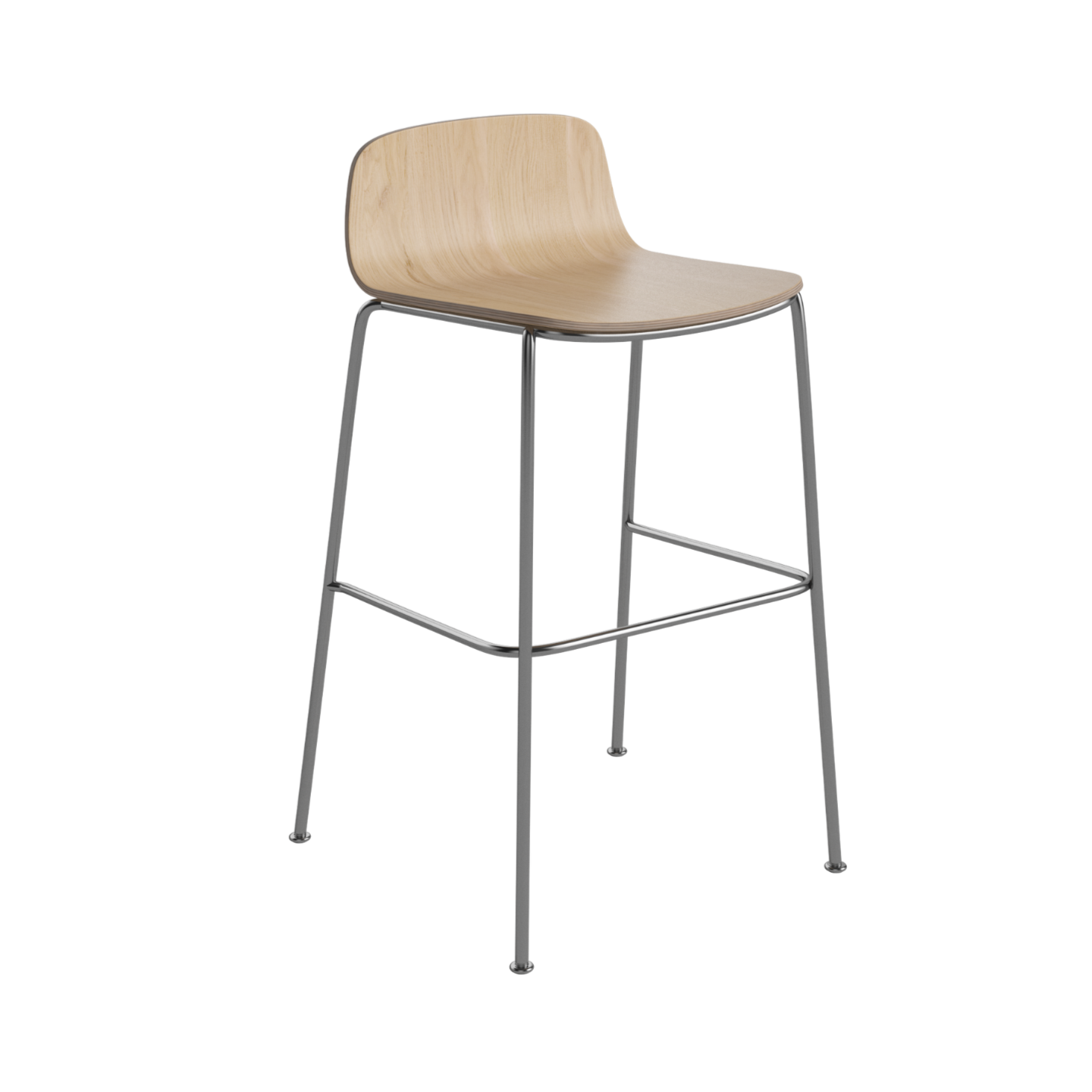 Hoker PALM bielený dubový dyha s kovovou základňou