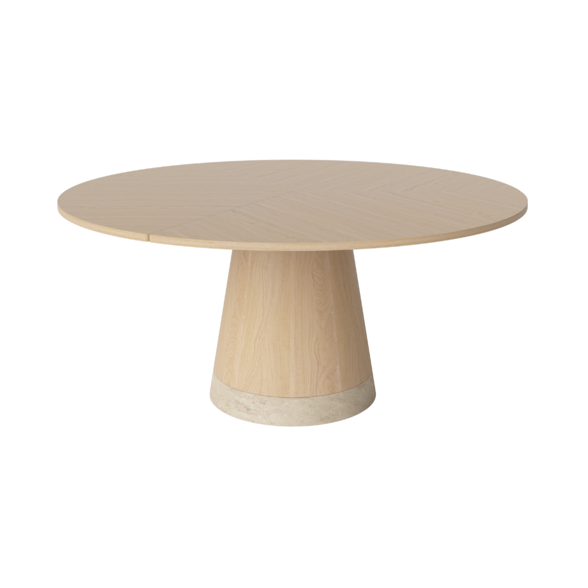 Stôl PIRO bielený dyha dubová