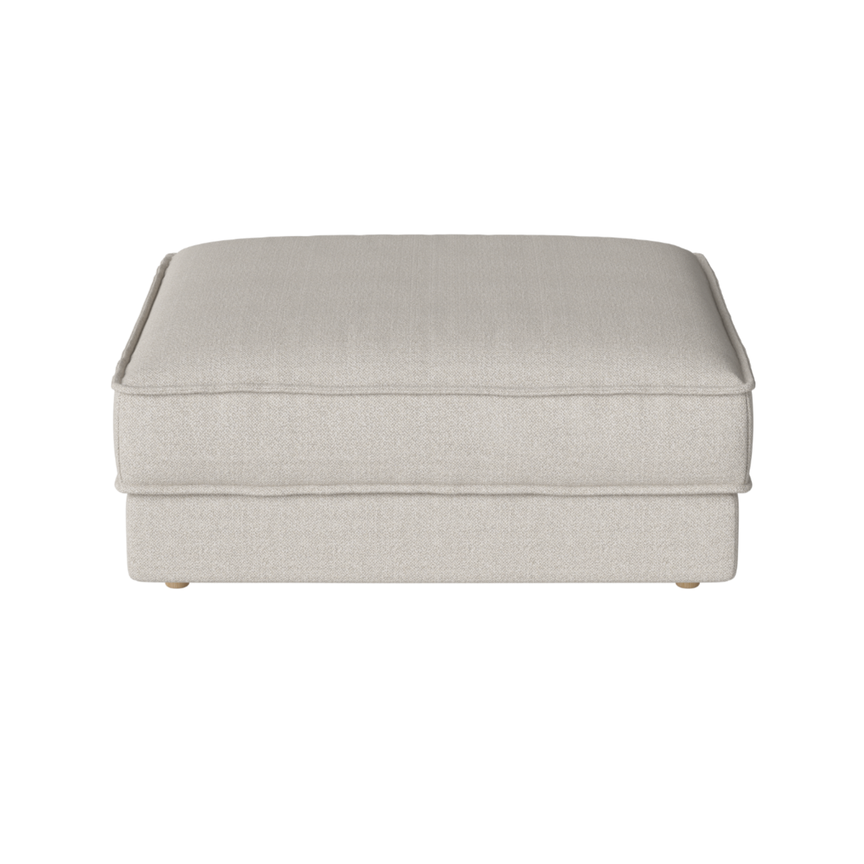 Puf NOORA s podstavcom z bieleného dubového dreva