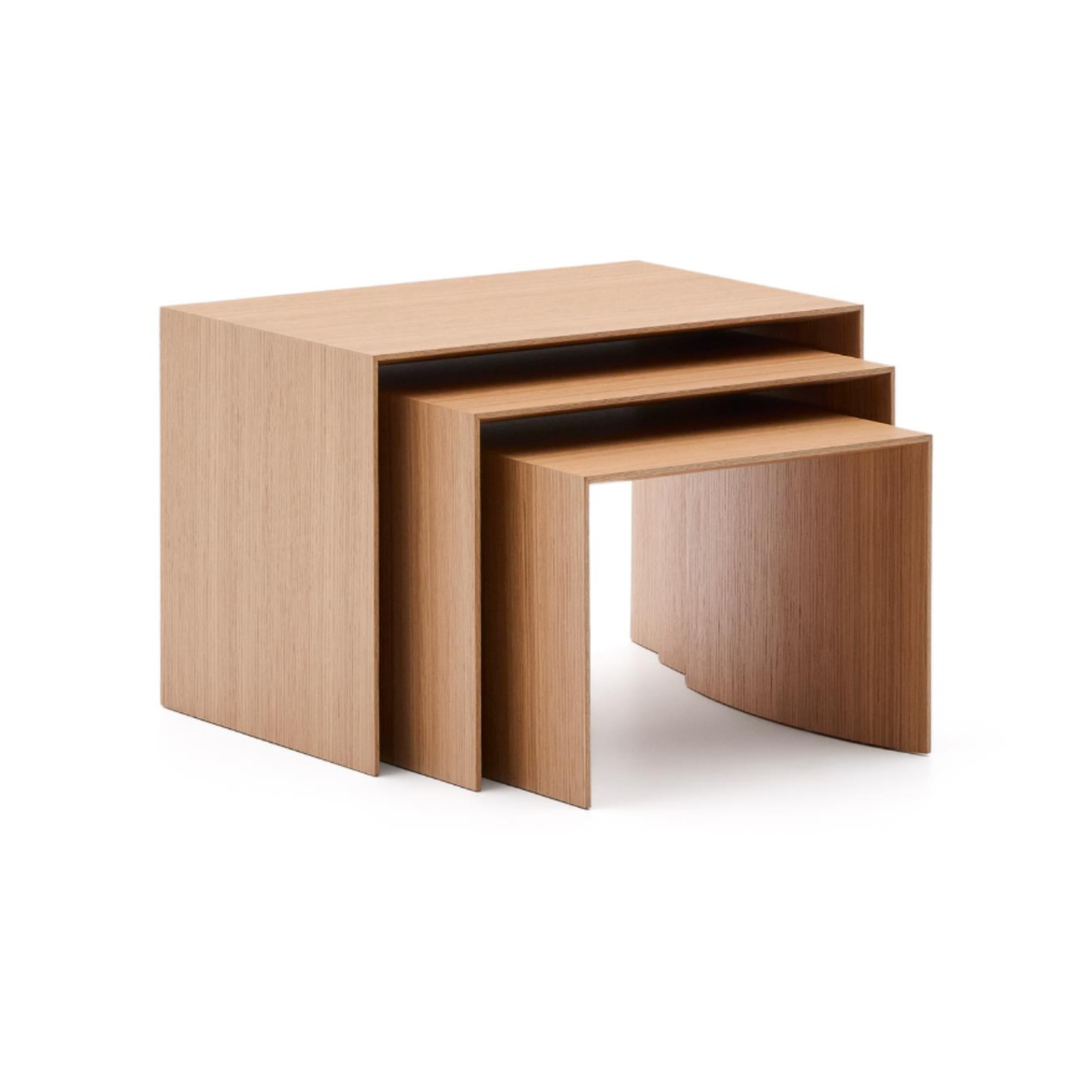 Súprava bočných stolíkov LITTO dýha z duba