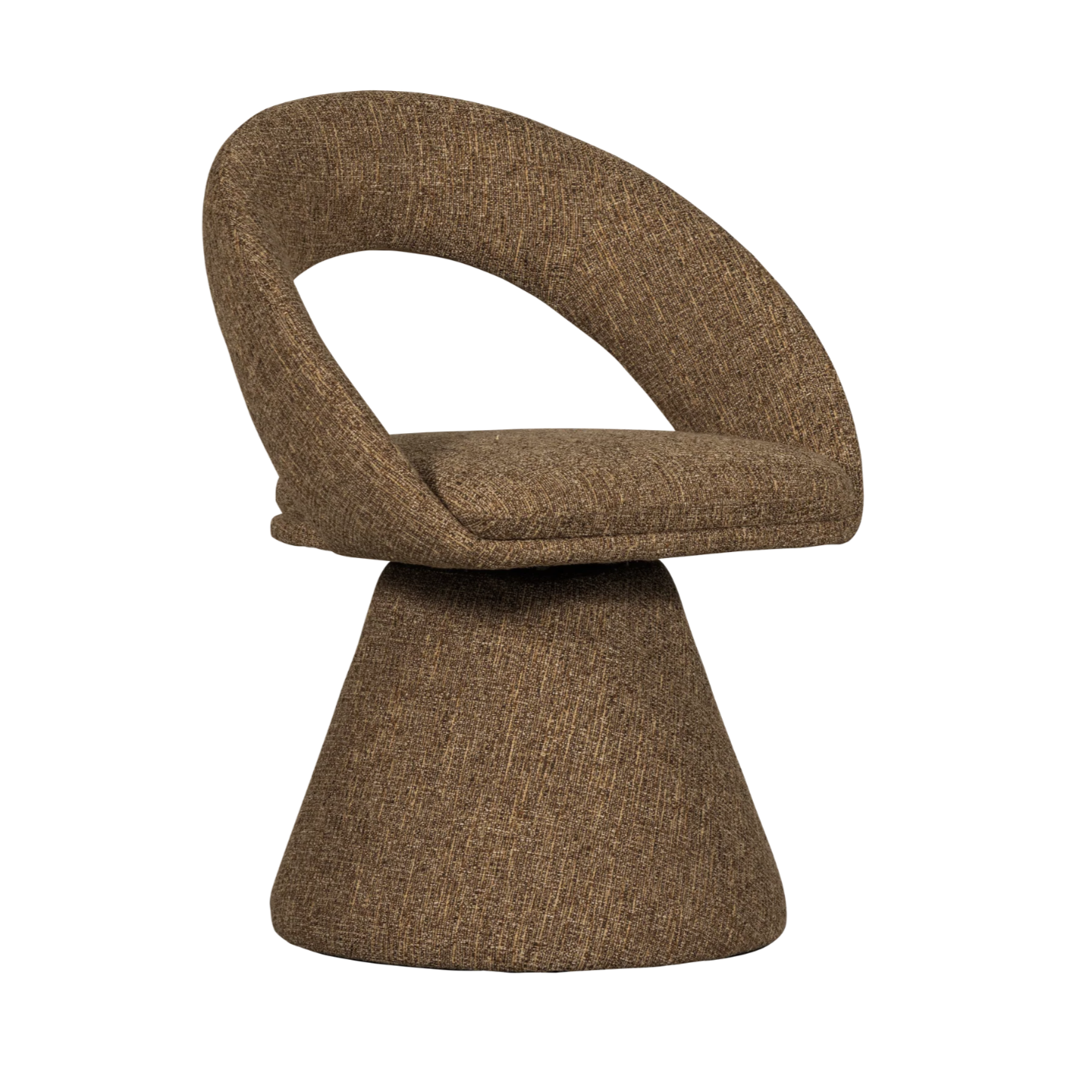 WINTER swivel chair brown mélange