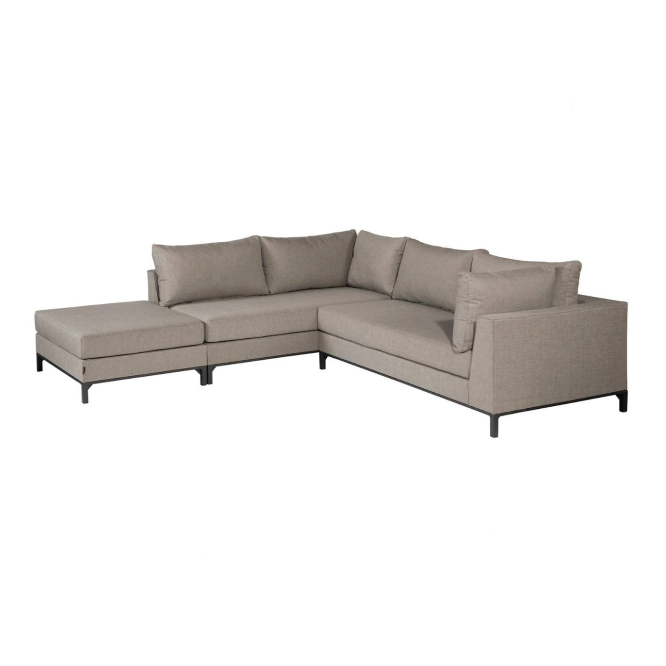 Left-sided garden corner sofa SICILIE beige