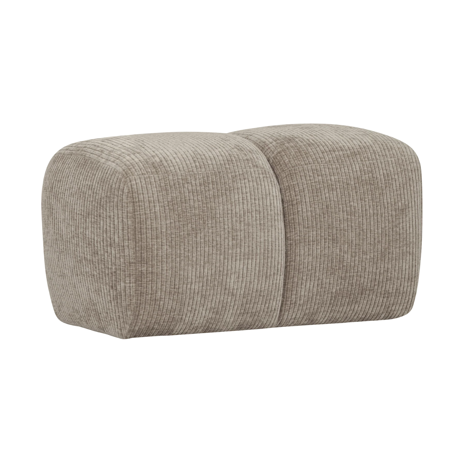 Puf MOJO tmavý pieskový zamat