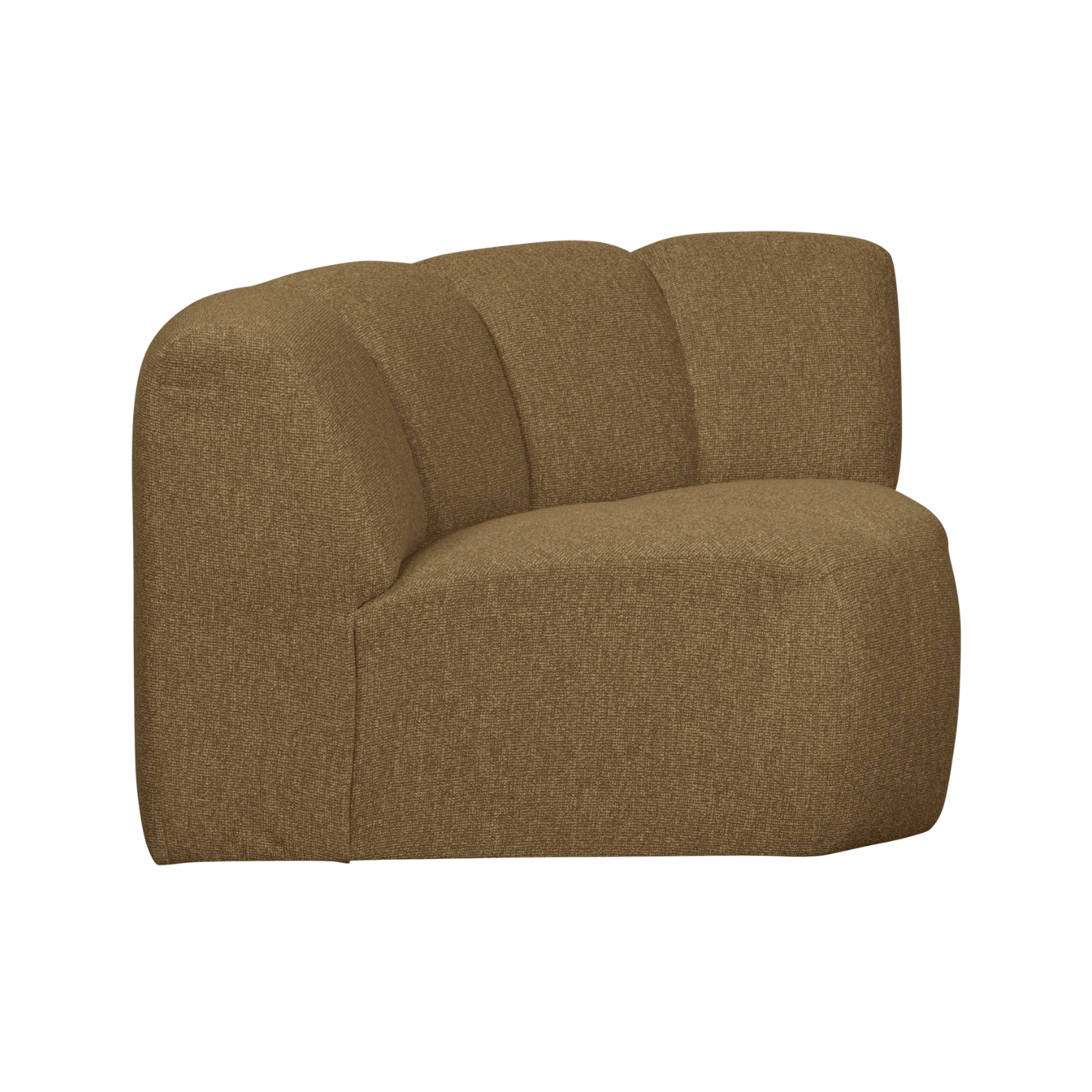 MOJO modular sofa - dark honey bouclé corner element
