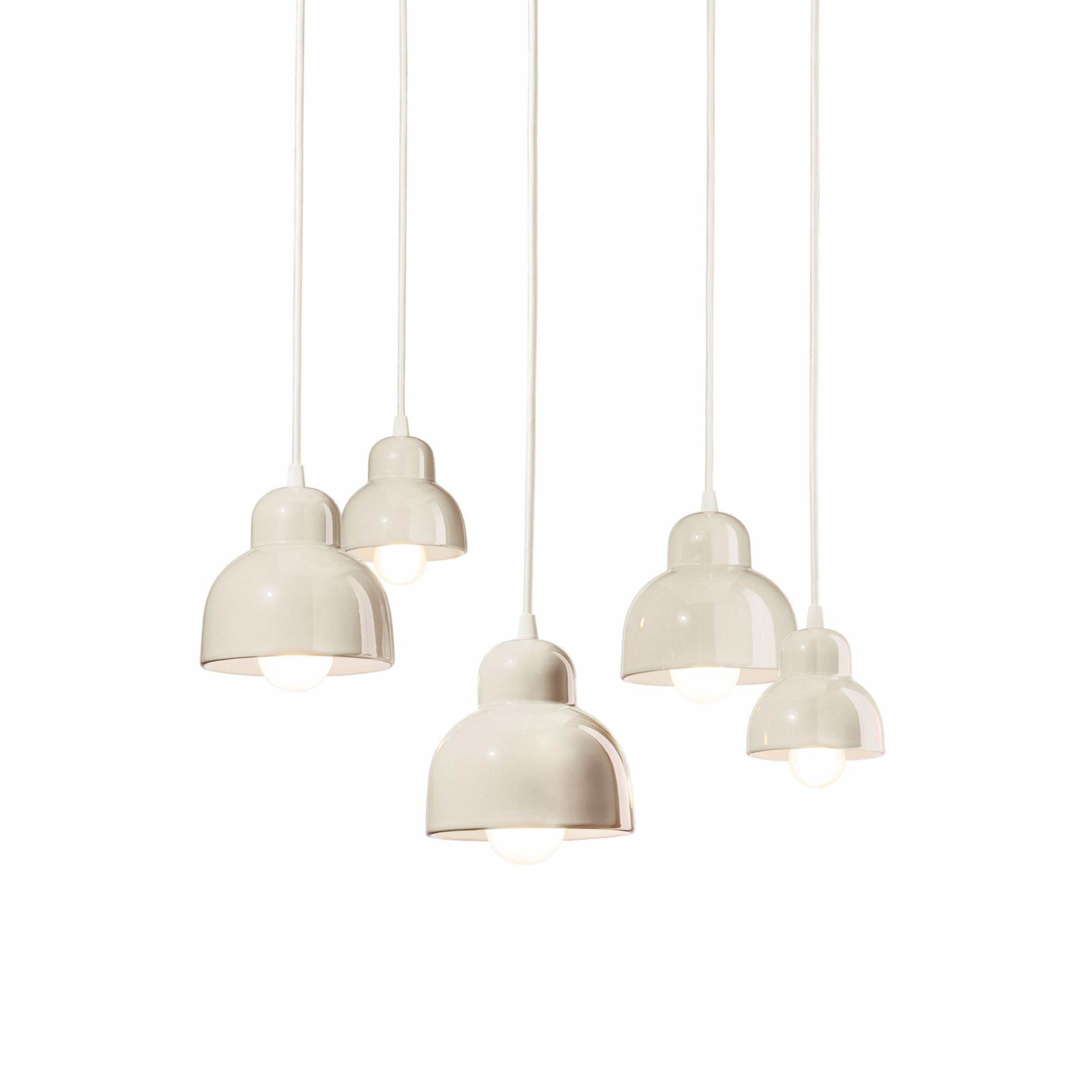 Żyrandol ceramiczny BERIMBAU kremowy