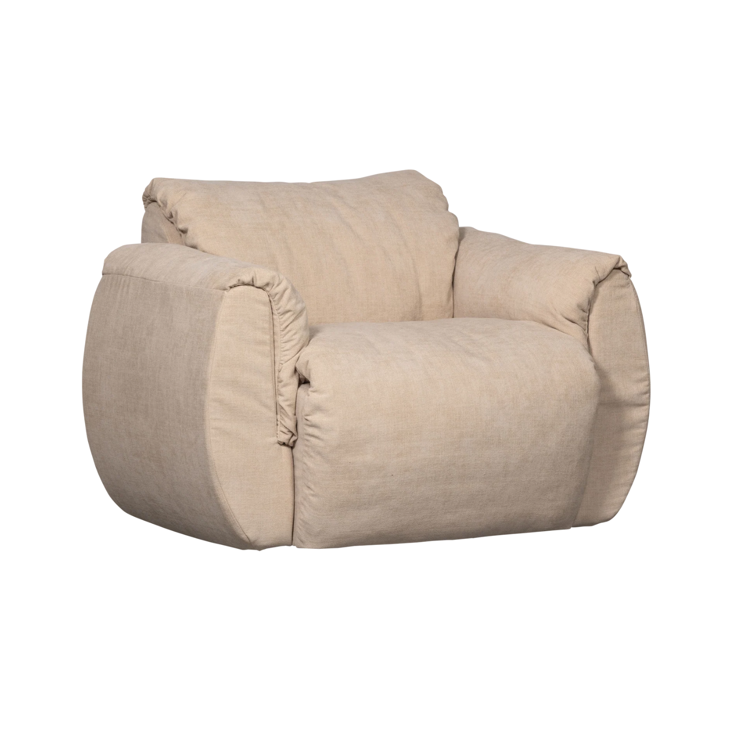 BAGGY swivel armchair sand
