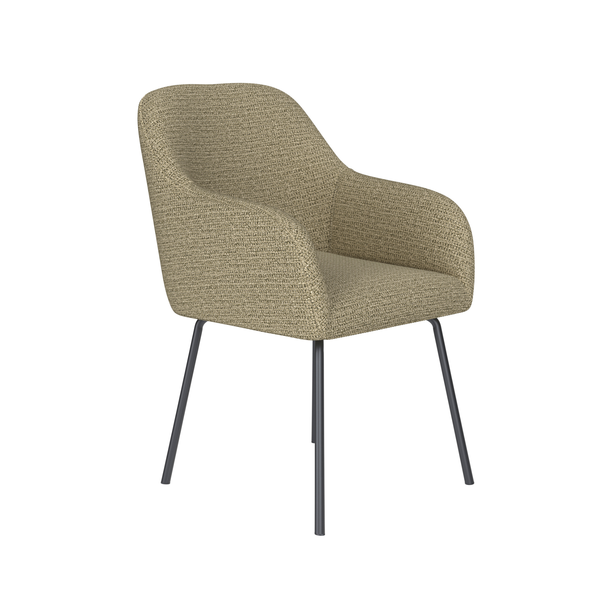 Stolička OTIS zelená s čiernym podstavcom