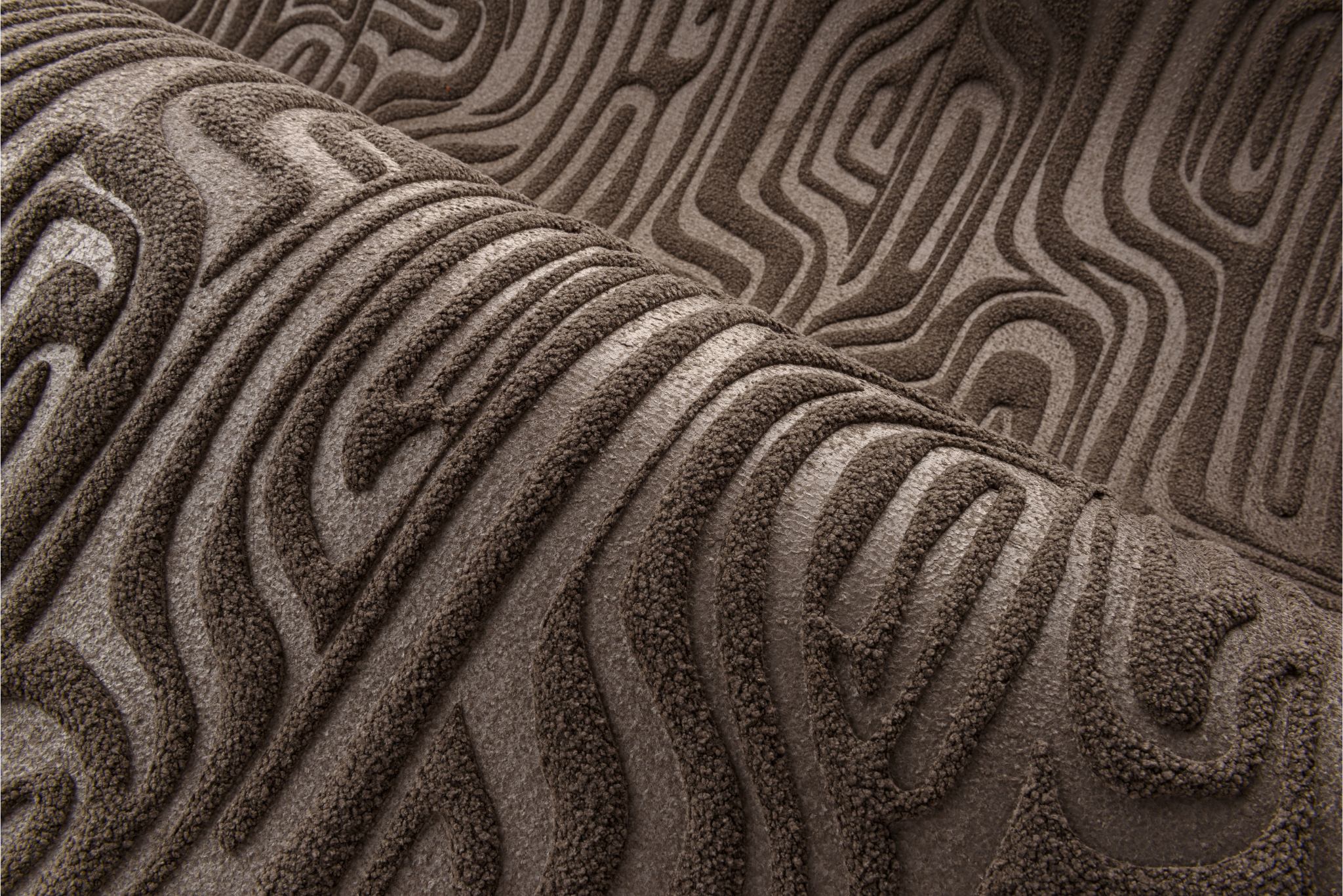 Textile wallpaper CLOUD brown