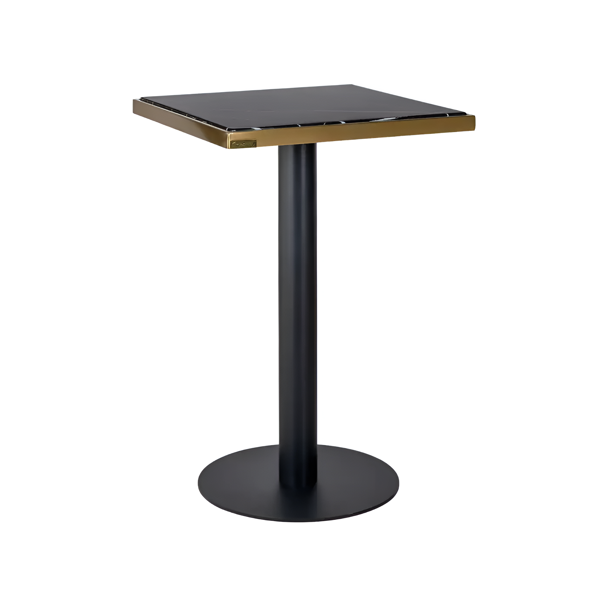 ZENZA black bar table with gold