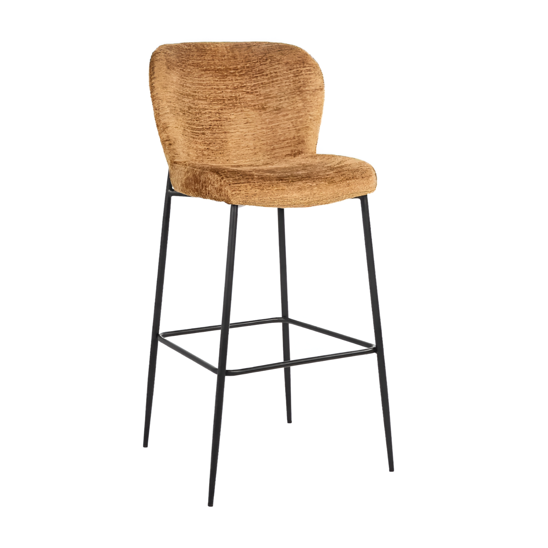 Hoker barowy DARBY brązowy z czarną podstawą