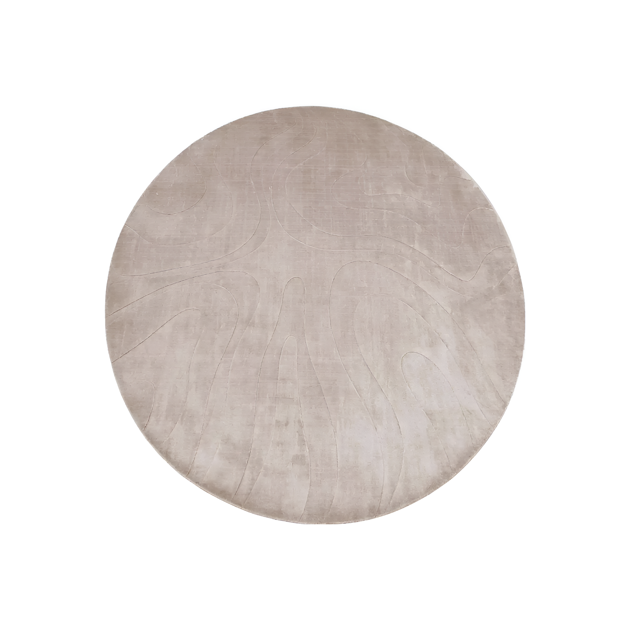 ADDISON beige round rug