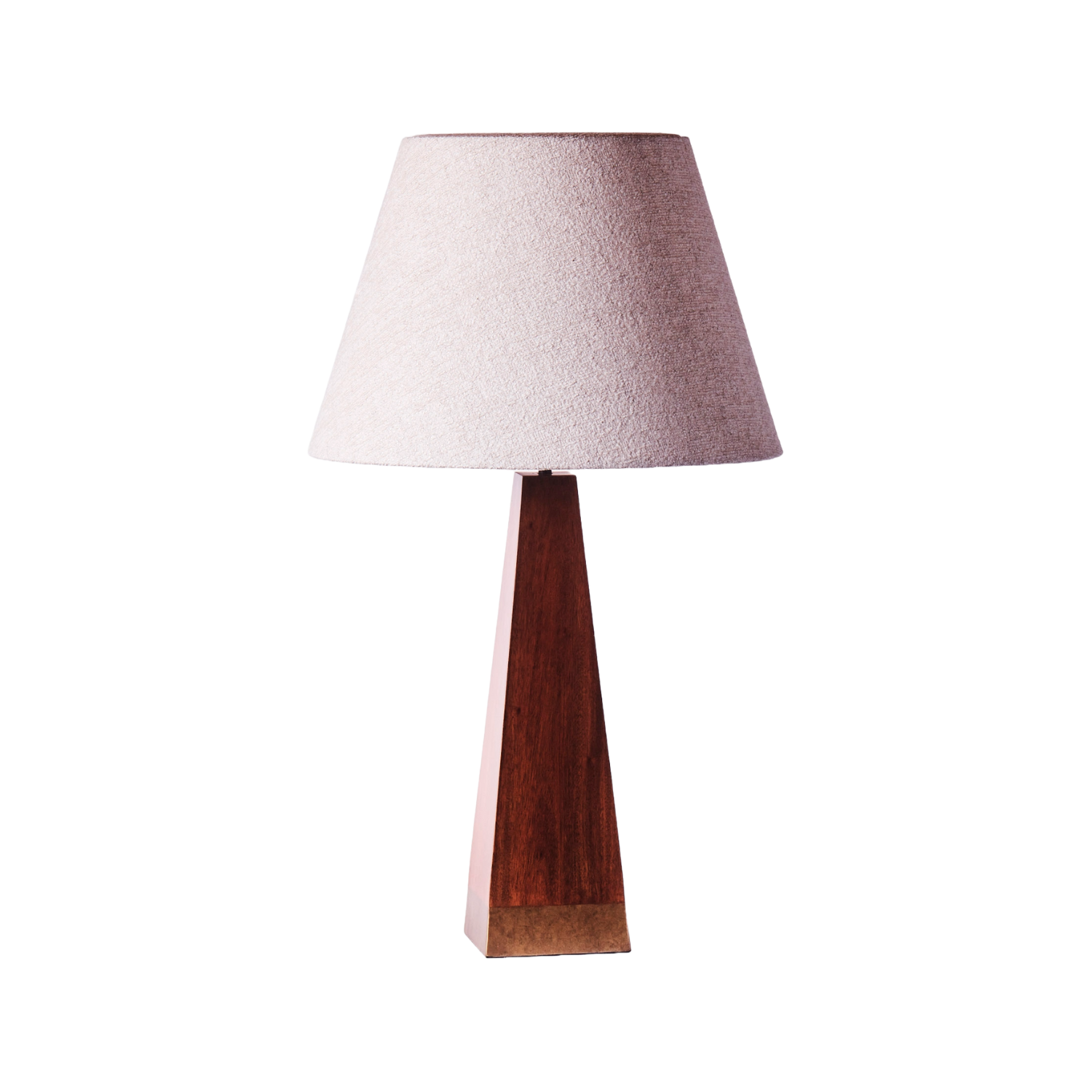 Stolná lampa PYRAMID jaseňový dyha