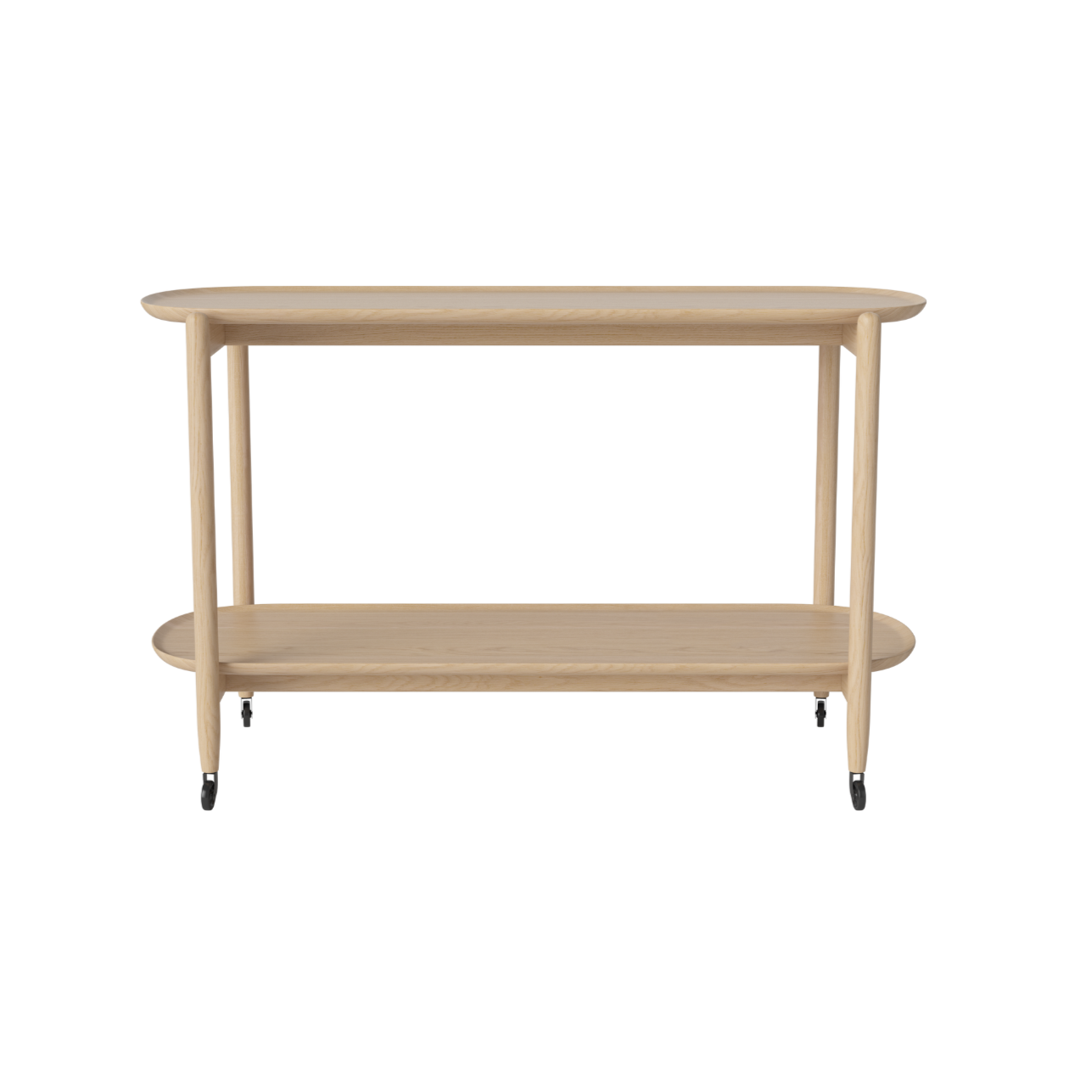 Barový vozík COUPE bielené dubové drevo