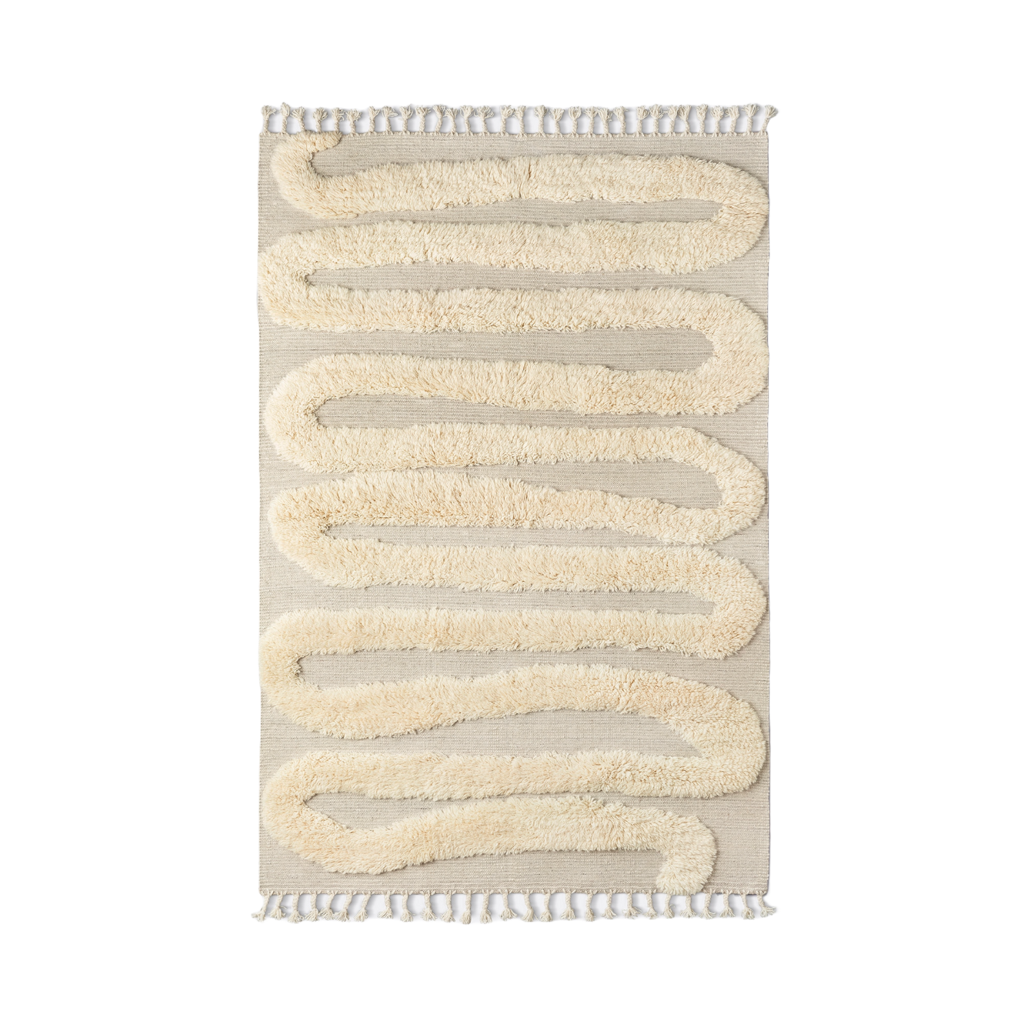SNAKE RYA Cream Rug