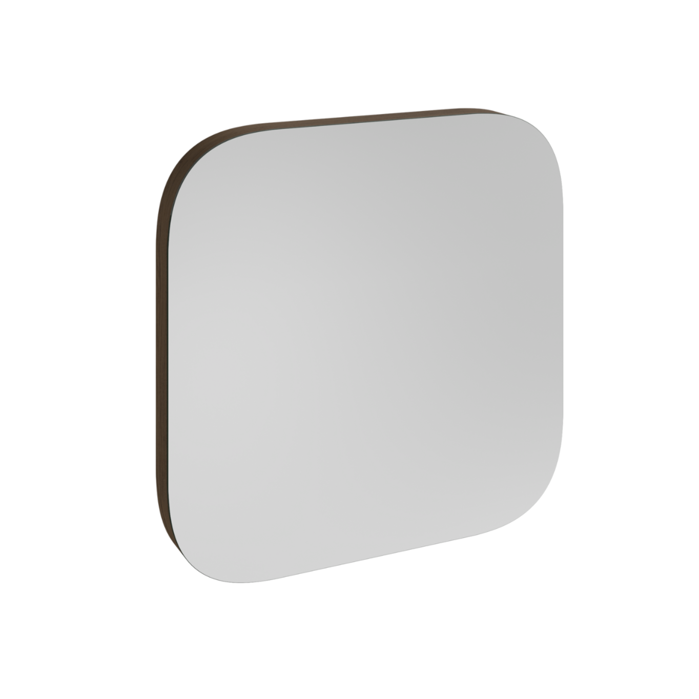 Štvorcový luster VALA rám z tmavého dubového dyhy