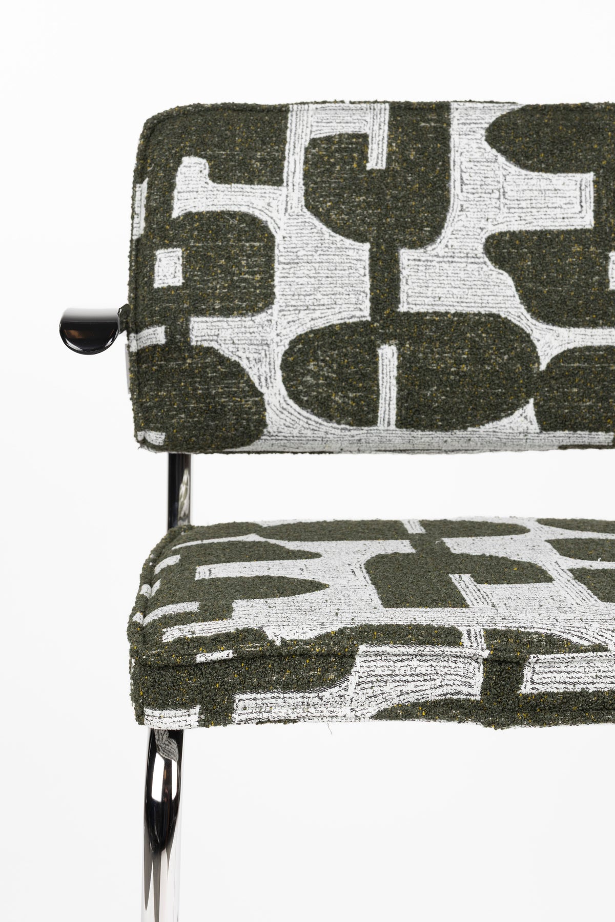 Krzesło z podłokietnikami RIDGE KINK DECO SYMBOLS zielony – ujęcie 3