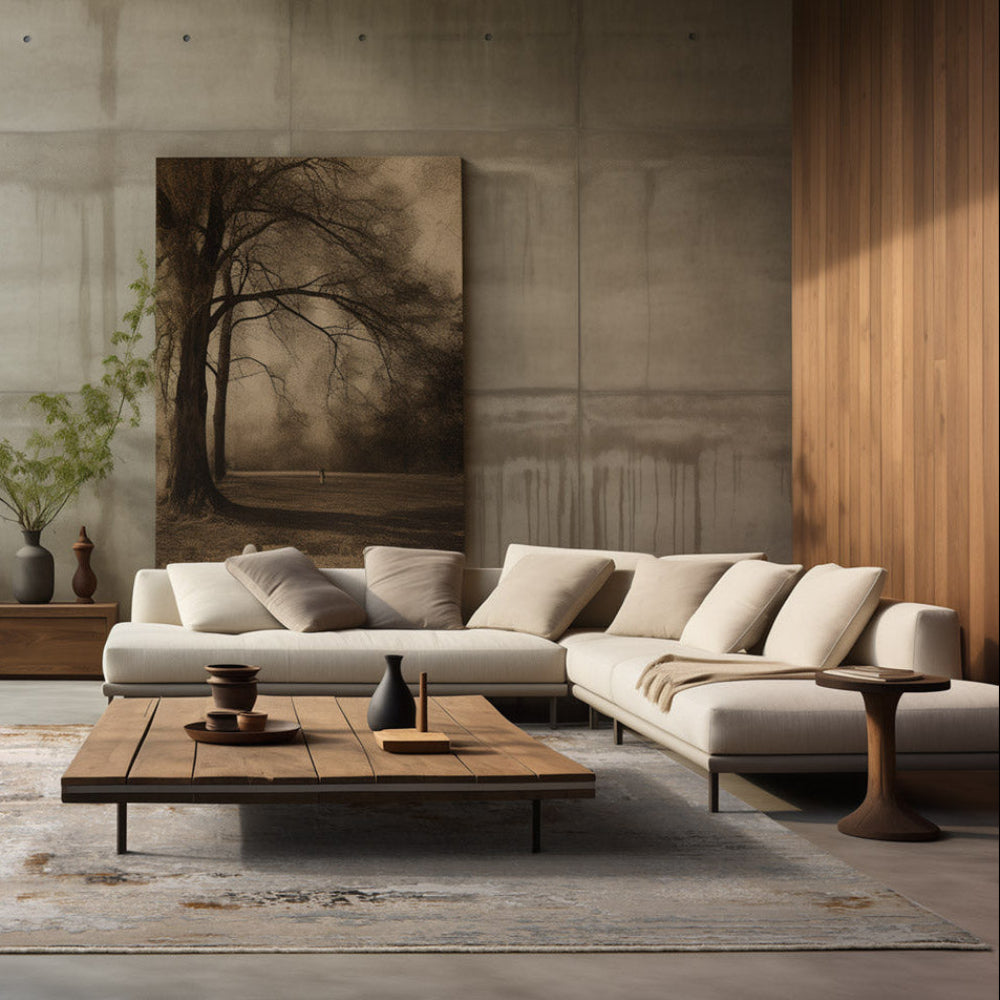 Dywan ROYAL ciemnobeżowy z brązowym