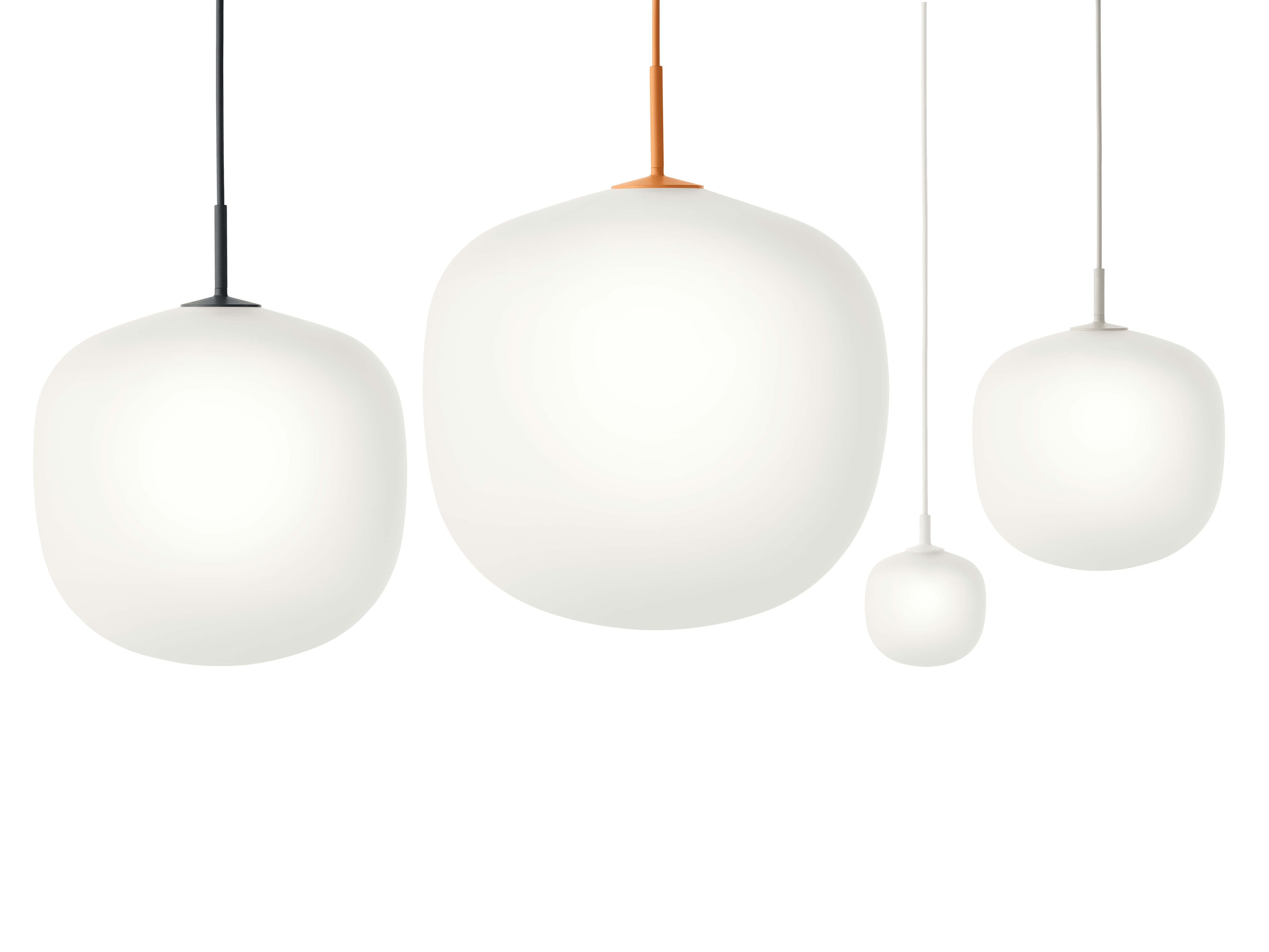 Závesná lampa RIME oranžová