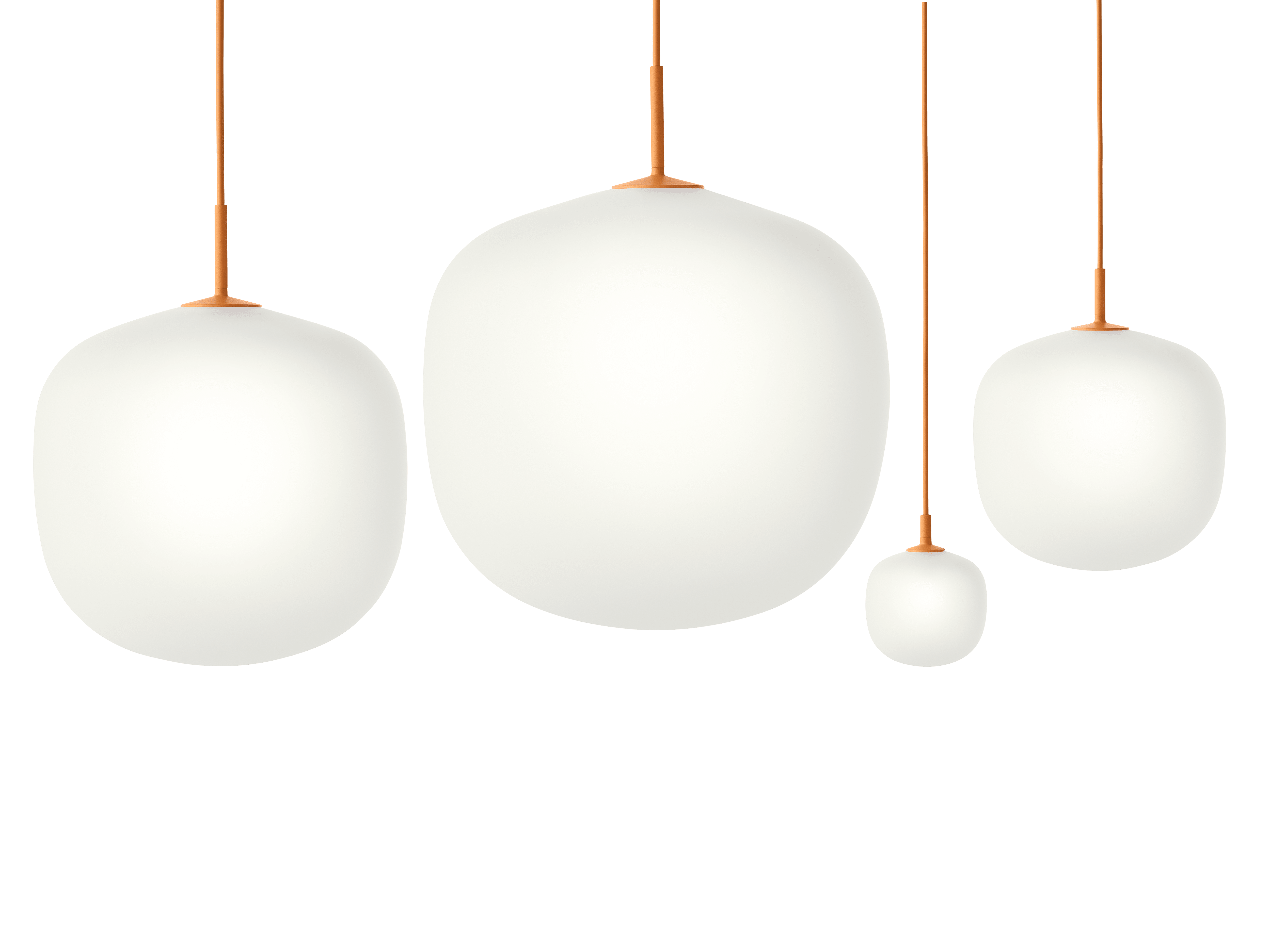 Závesná lampa RIME oranžová