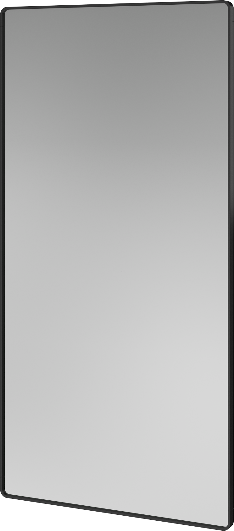 Lustro obdĺžnikové RIPPLE s čiernym rámom