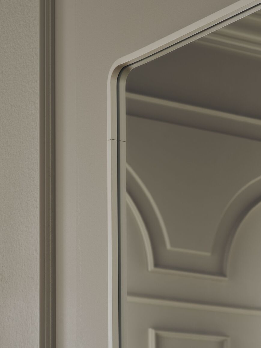 Lustro obdĺžnikové RIPPLE so sivým rámom