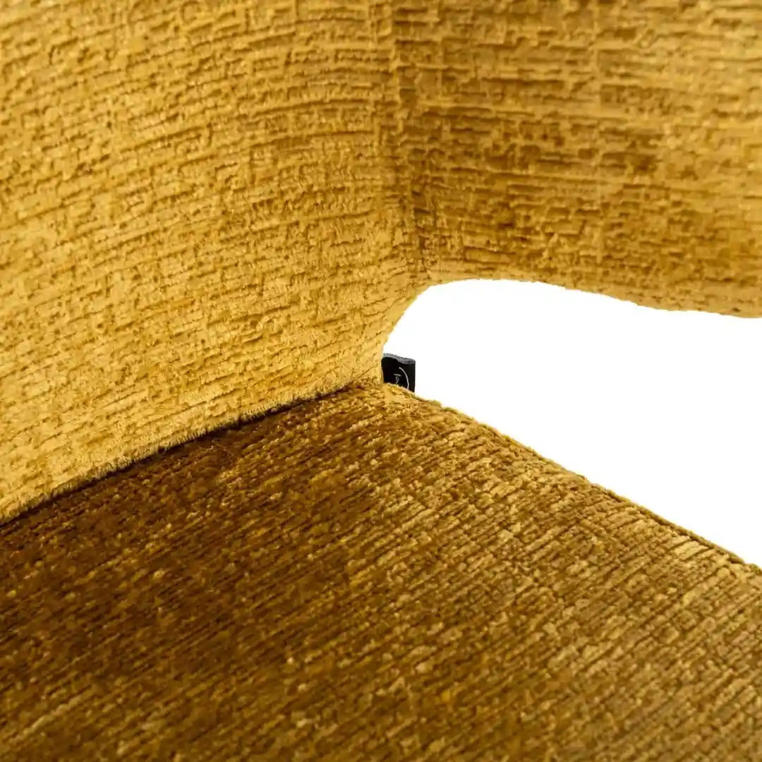 Barový hoker TAYLOR žltý s čiernym podstavcom