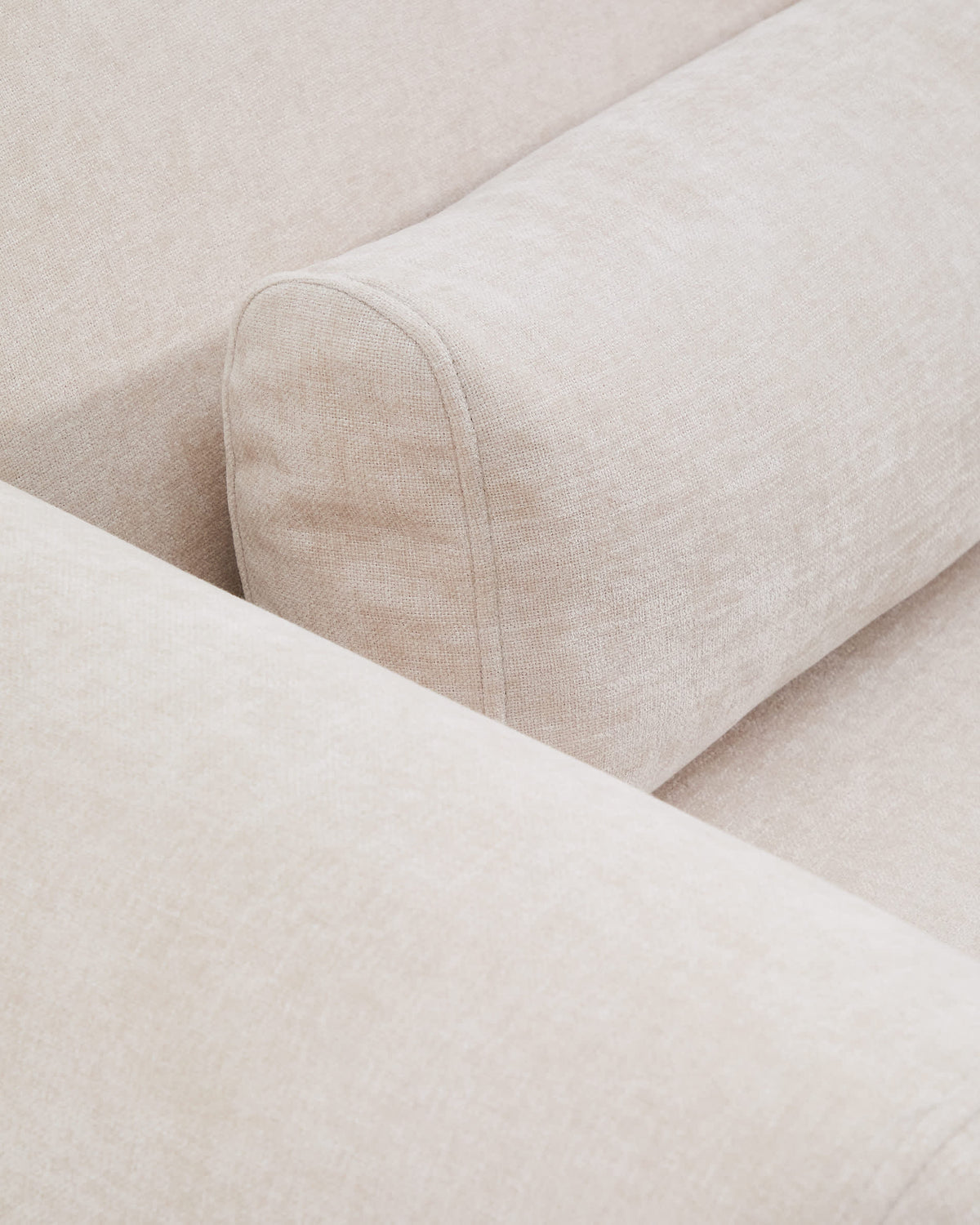 Sofa 4-osobowa z przesuwanymi siedziskami LARES beżowy szenil – ujęcie 6