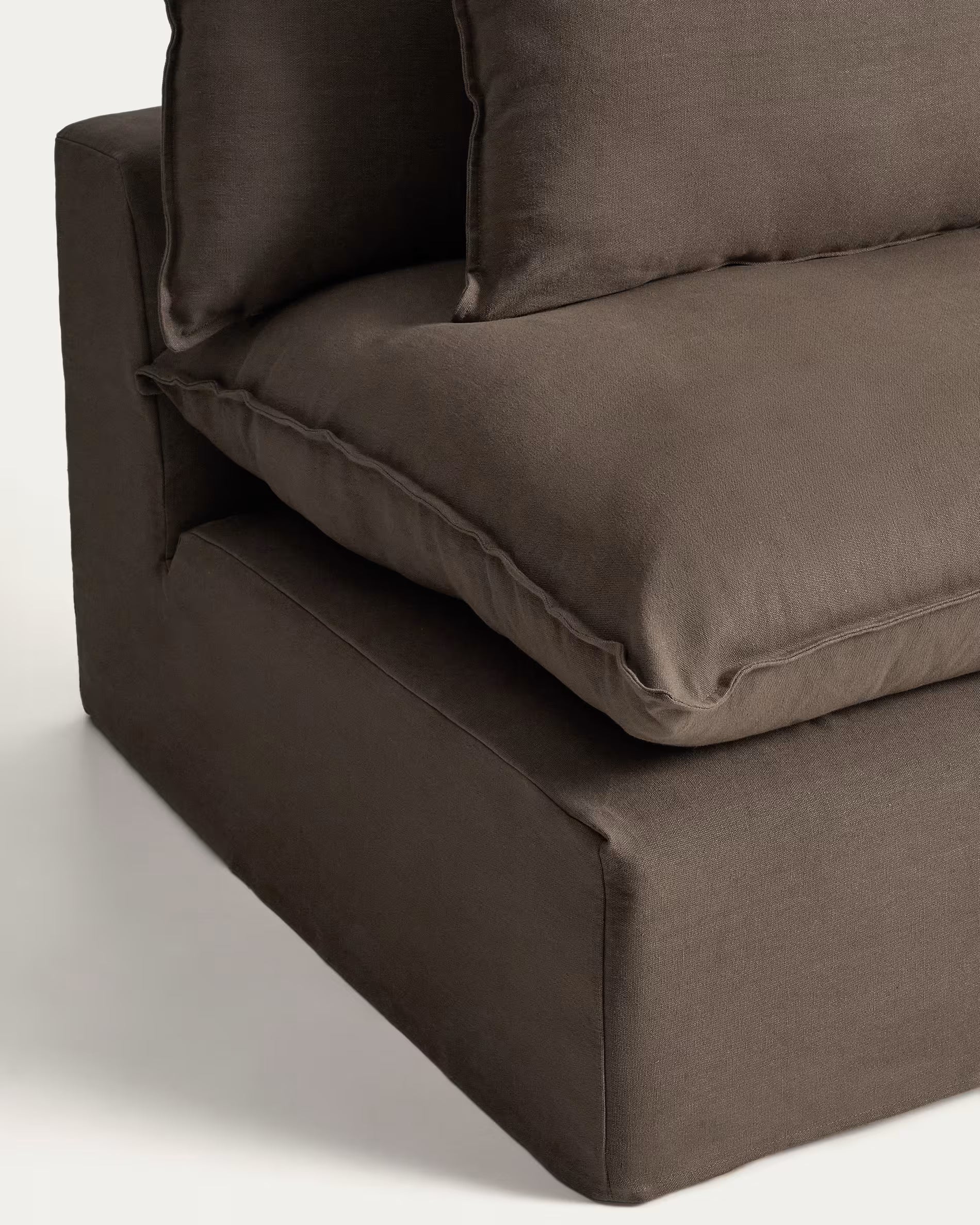 2-Seater Modular Sofa ANARELA Chocolate