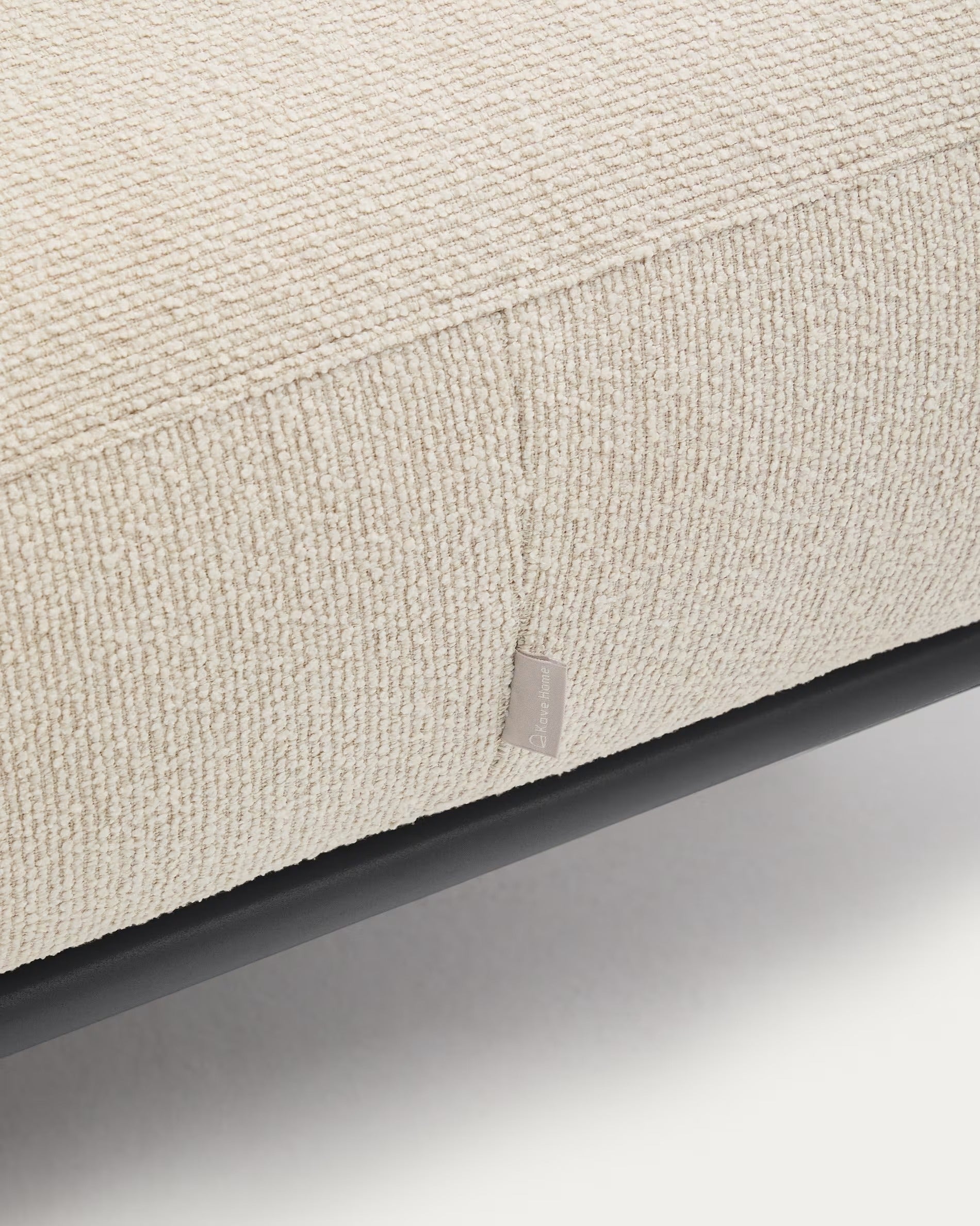 Podnožník AURUM ecru szenil s tmavosivým podstavcom