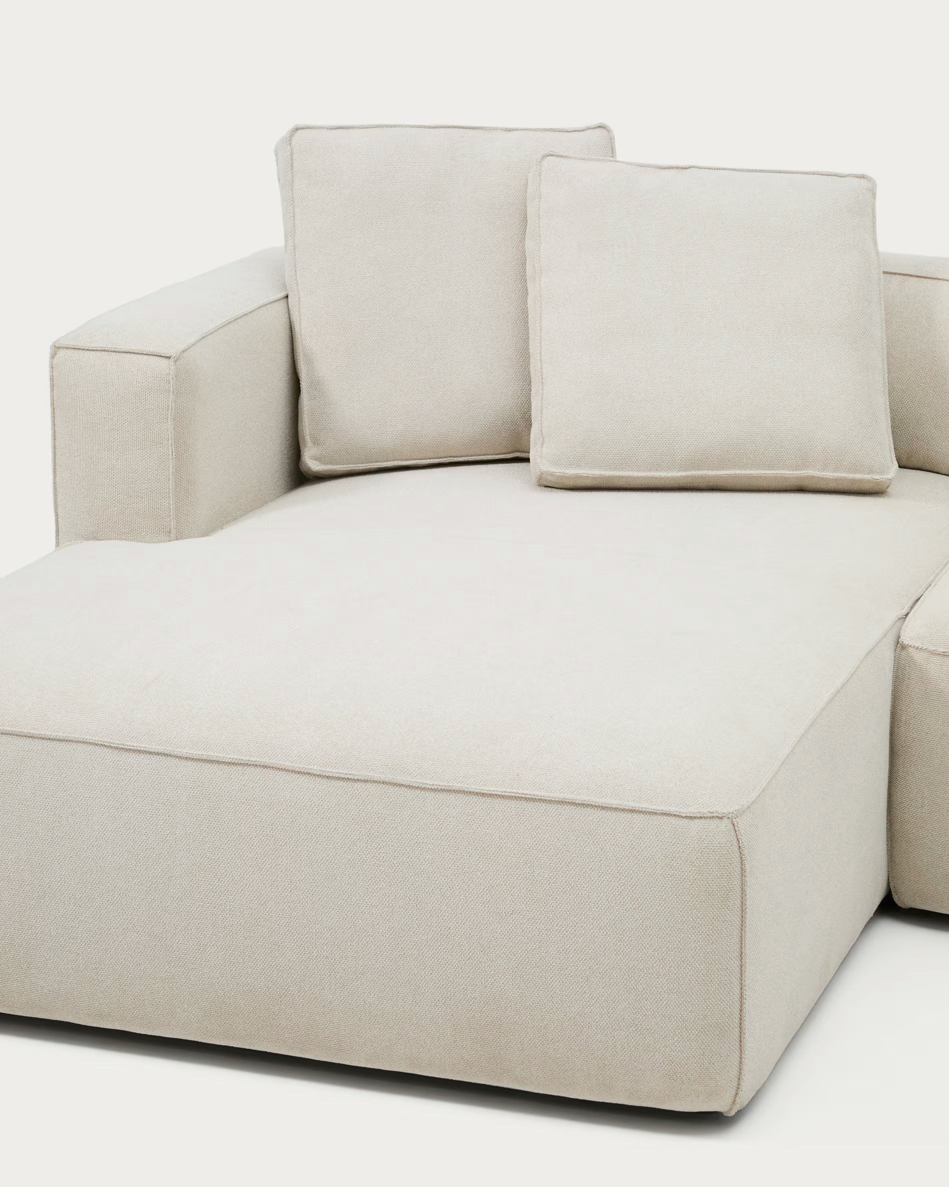 Left-facing 3-seater sofa bed MARELA beige