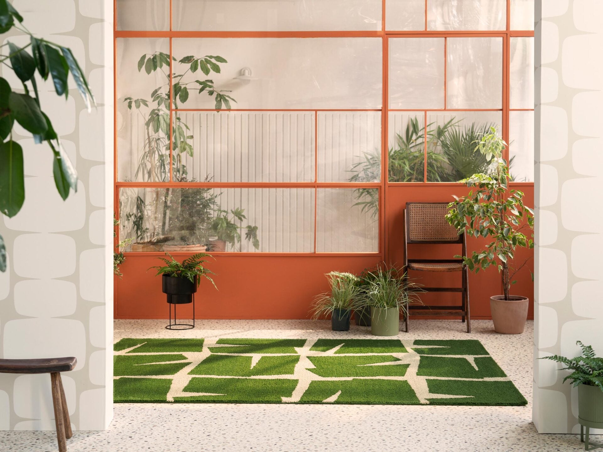 MOQUI green outdoor rug