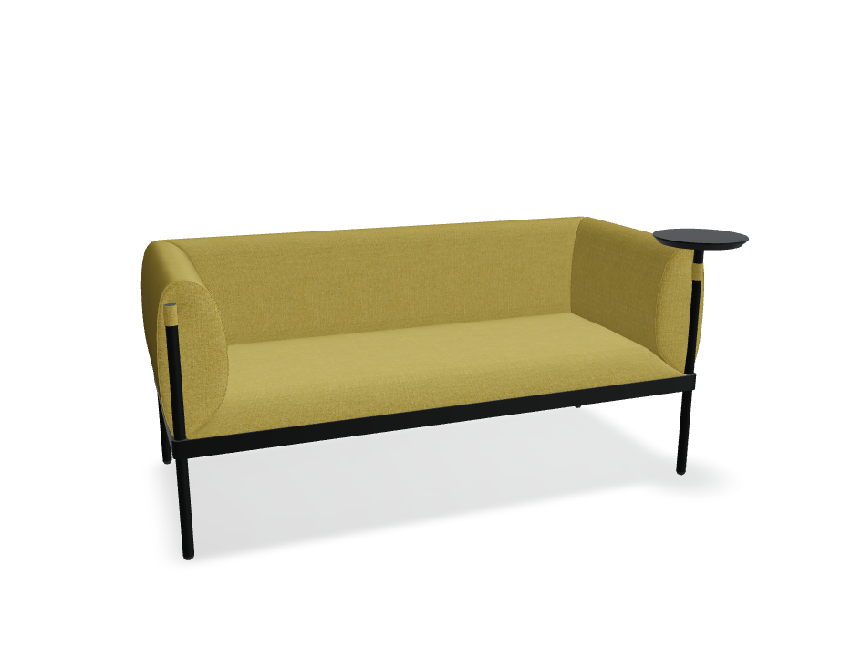 2-seater Sofa low upholstered stilt