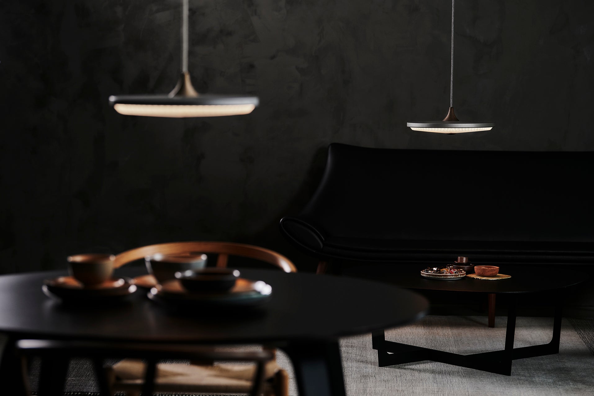Závesná lampa MODEL 198 SOLEIL údený dub