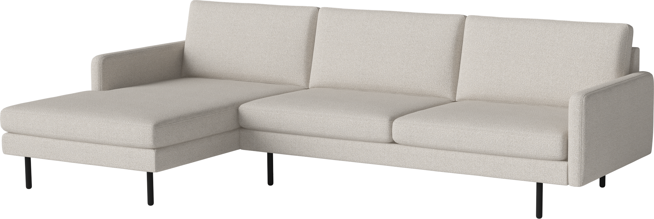 Rohová sedačka ľavostranná SCANDINAVIA REMIX tmavý podstavec