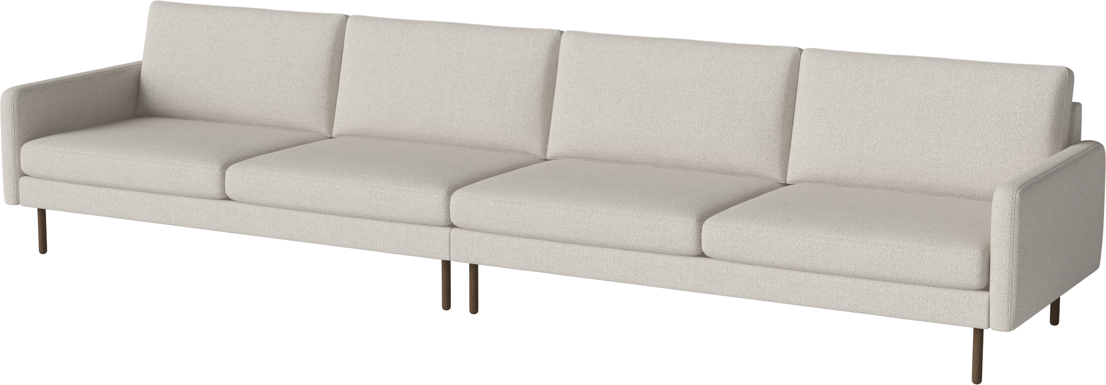 5-person sofa Scandinavia Remix base of dark oak wood