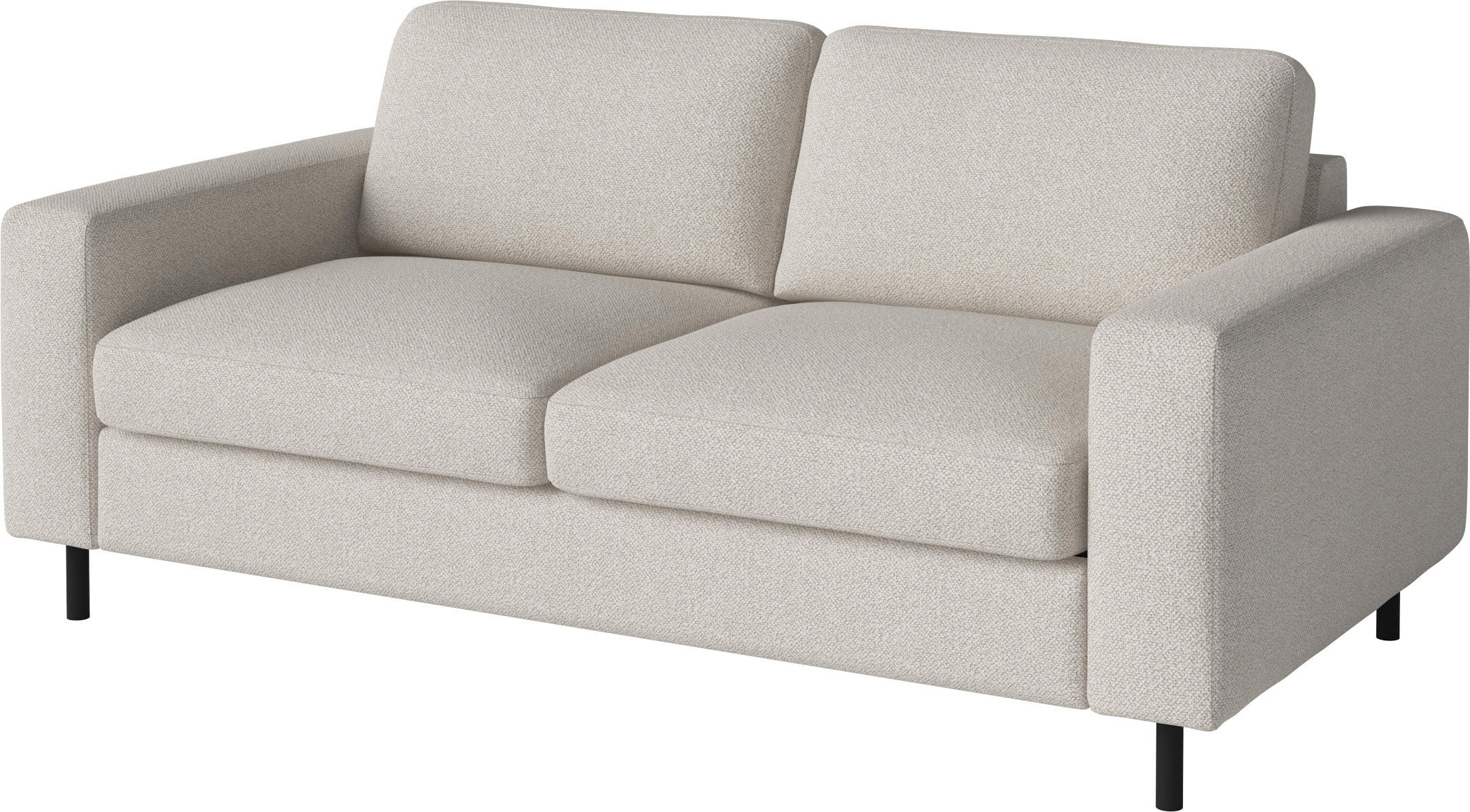 Sofa pre 2 osoby SCANDINAVIA s podstavou z čierneho dubového dreva