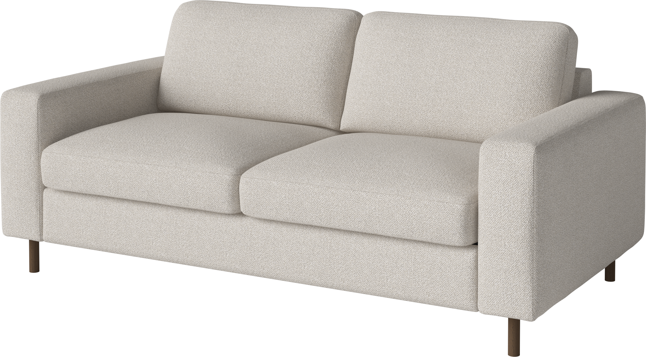 Scandinavia 2-person sofa base made of dark oak wood