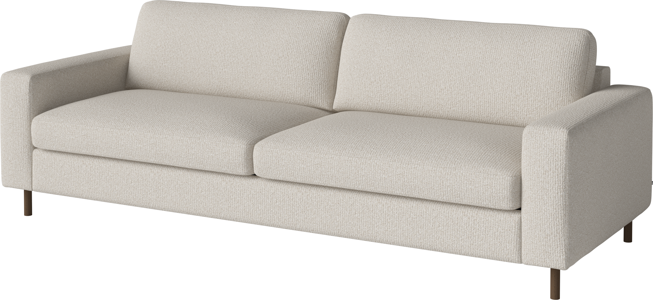 Pohovka 3-osobová SCANDINAVIA s podstavou z tmavého dubového dreva