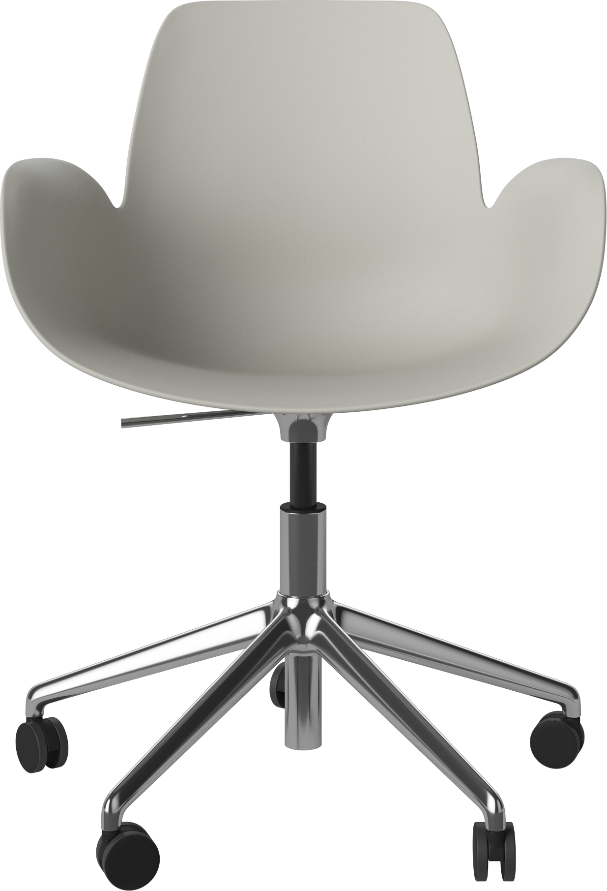 Kancelárske kreslo SEED šedé so železnou základňou