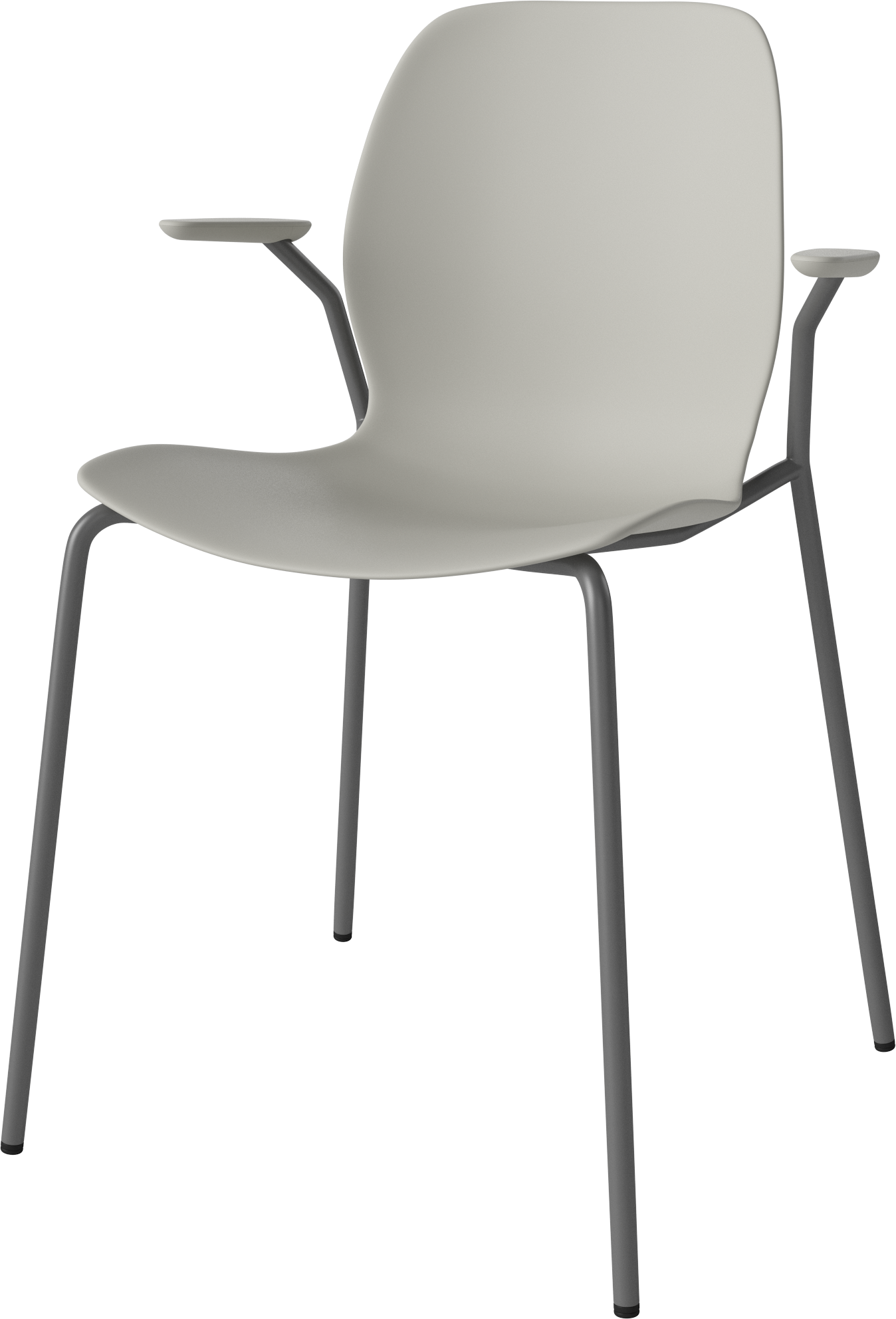 Seed gray chair with a gray base