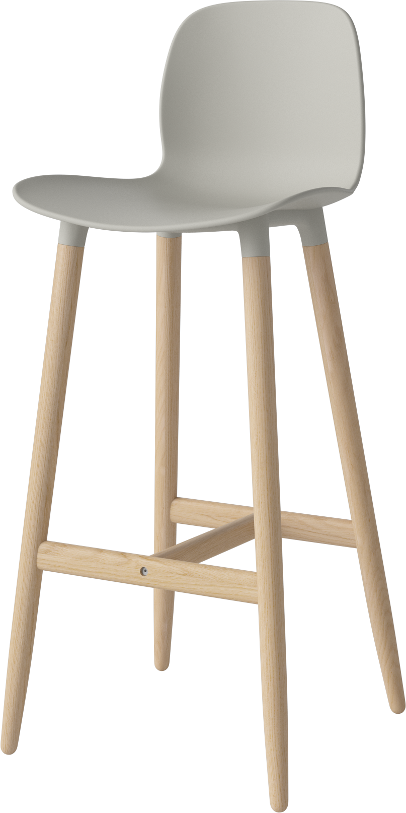 Hoker SEED šedý s bielym podstavcom